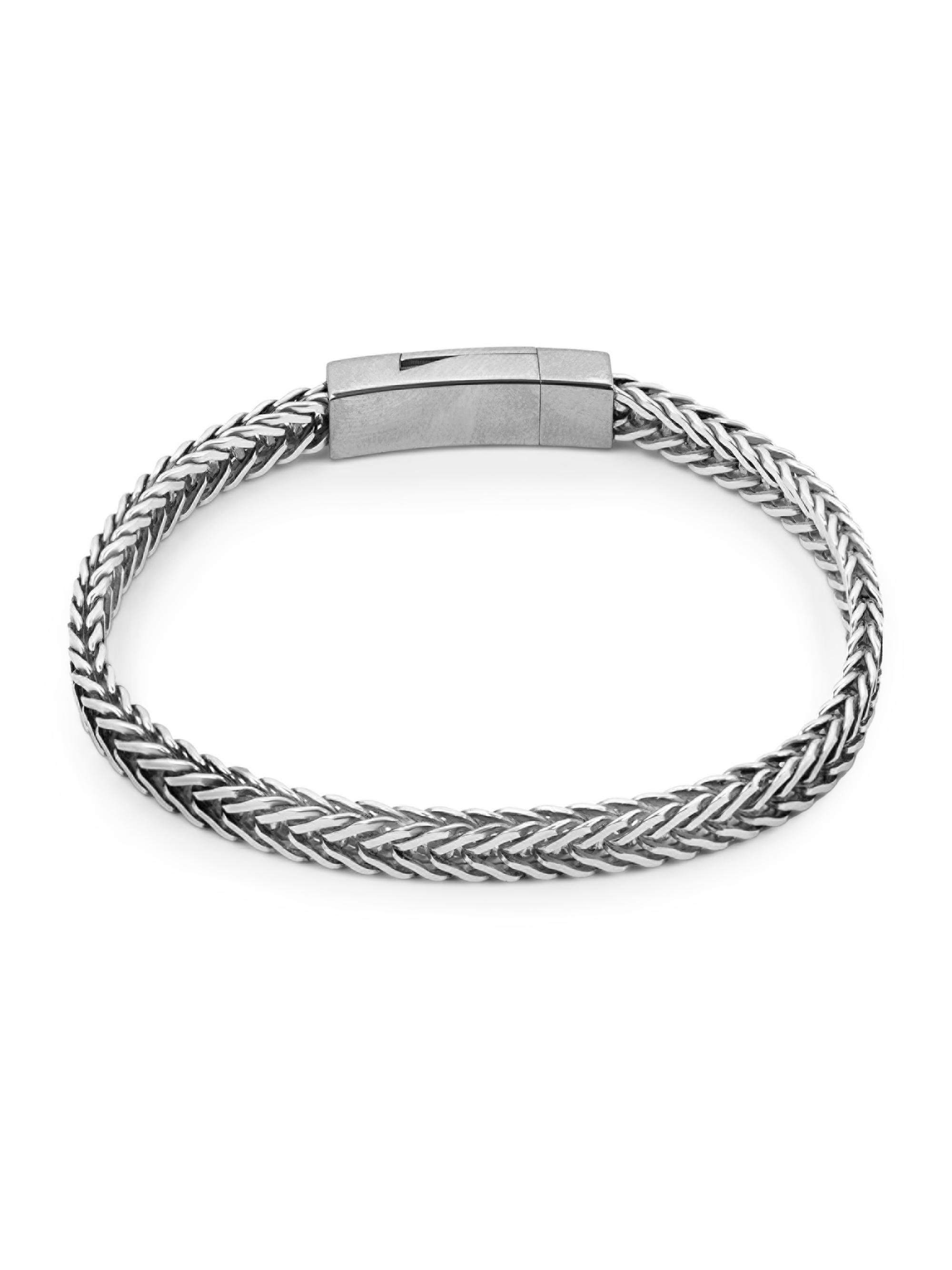 Tateossian Men's Coda Di Volpe Sterling Silver Bracelet - Silver