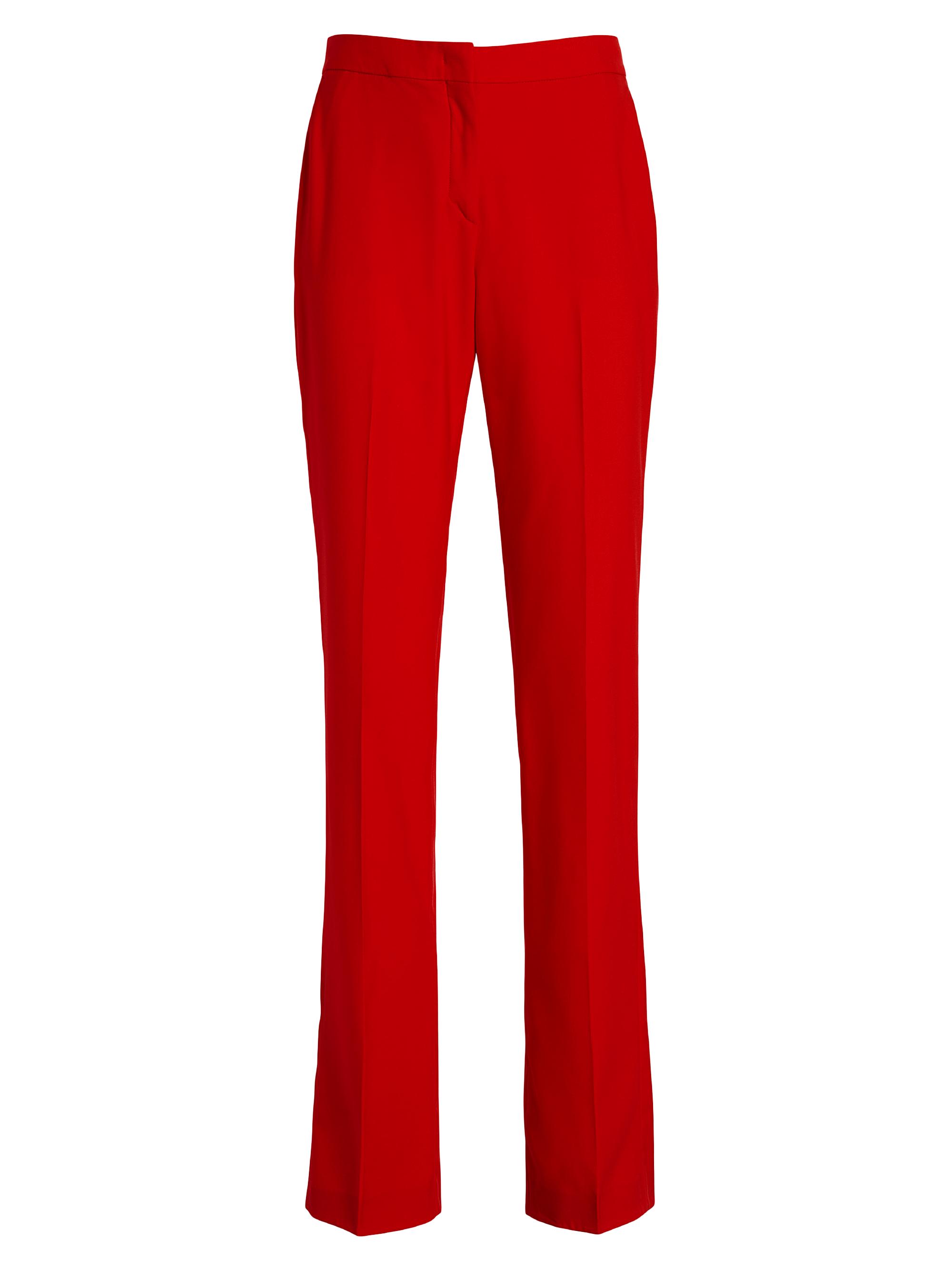 Another Tomorrow Women's Classic Merino Wool Pants - Red