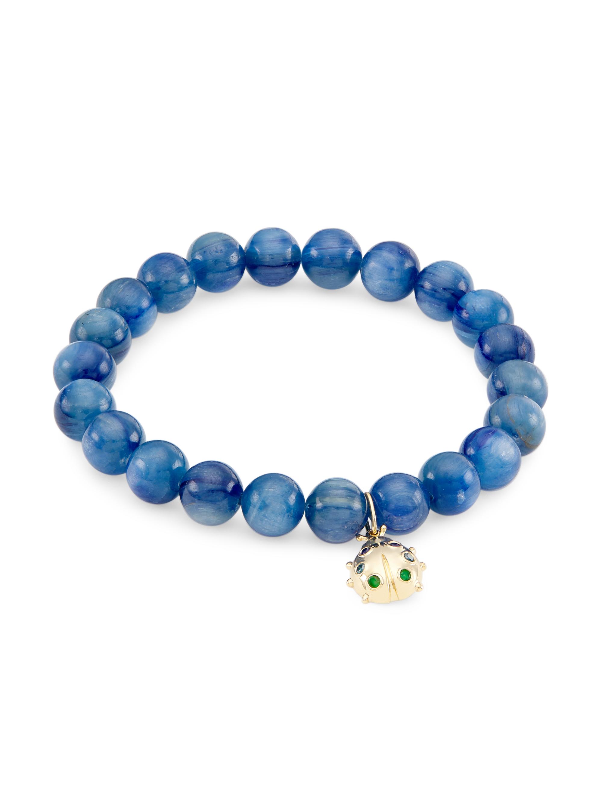 Sydney Evan Women's 14K Yellow Gold & Multi-Gemstone Beaded Stretch Bracelet