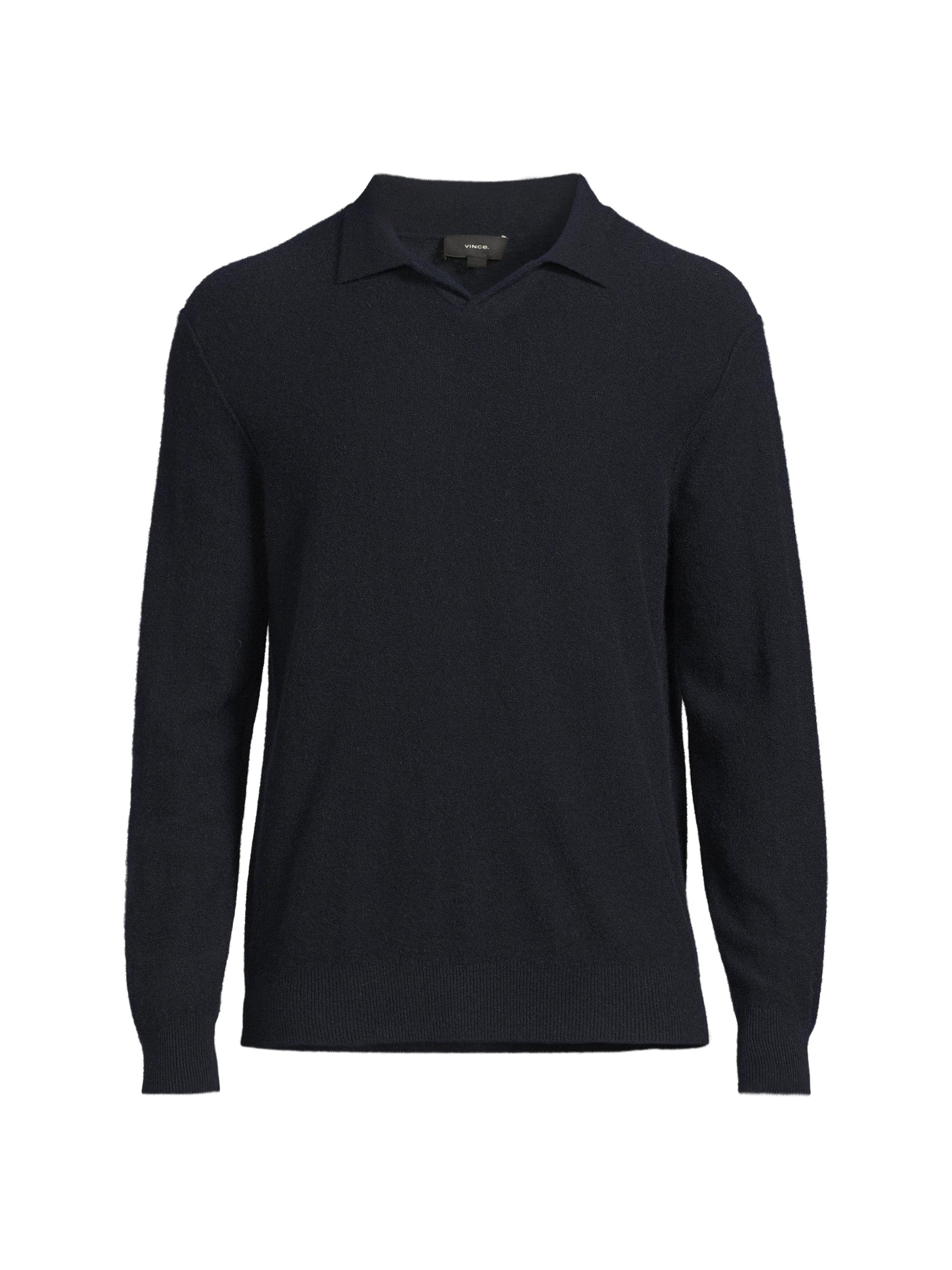 Vince Men's Boiled Cashmere Sweater - Coastal Blue