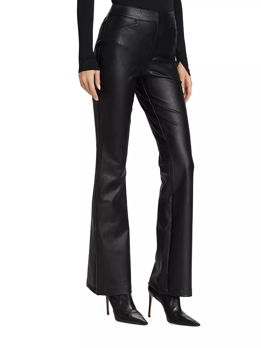 Shop Spanx Stretch Faux Leather Flare Pants