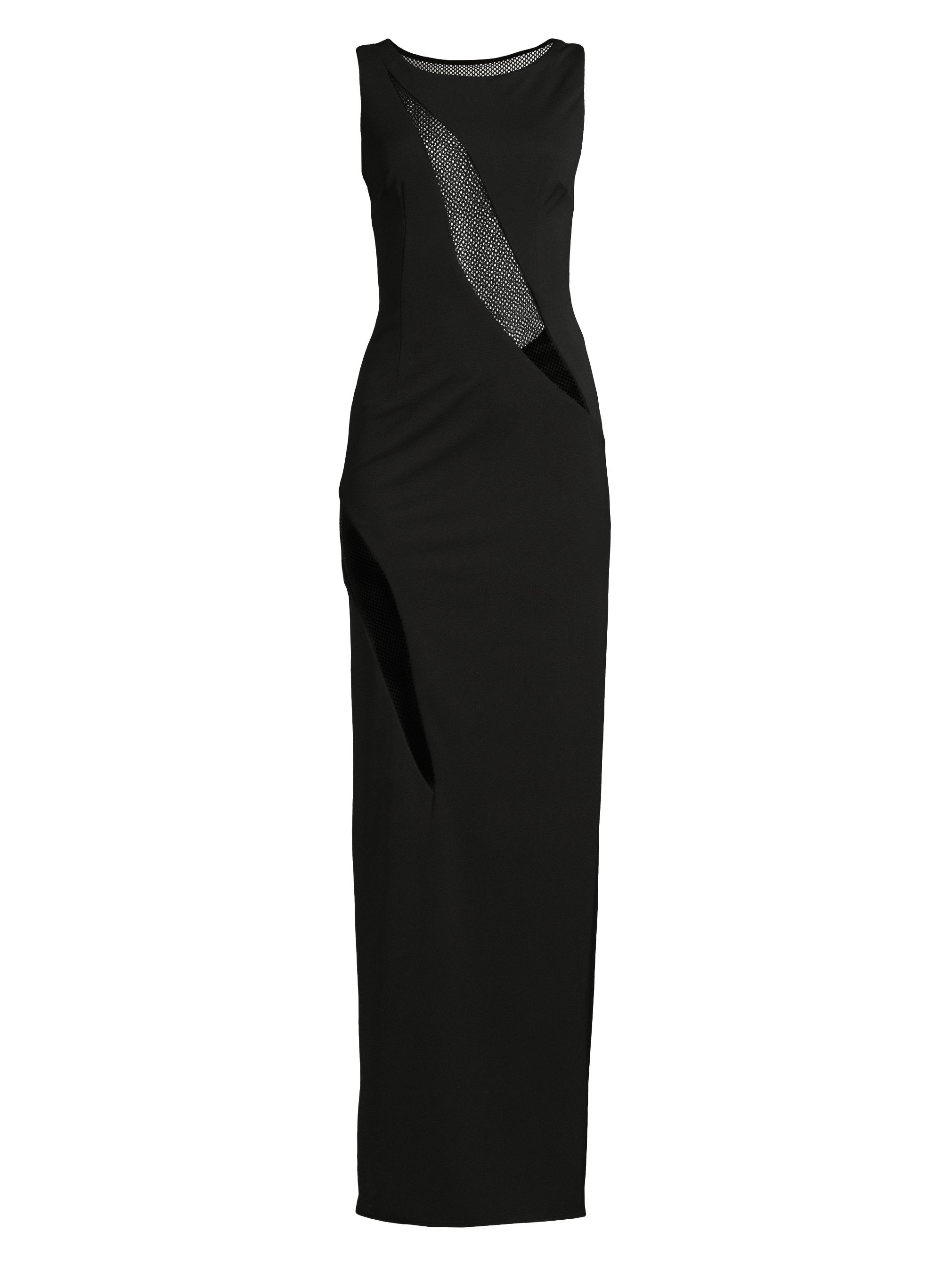 Katie May Women's Mesquite Mesh-Insert Column Gown - Black