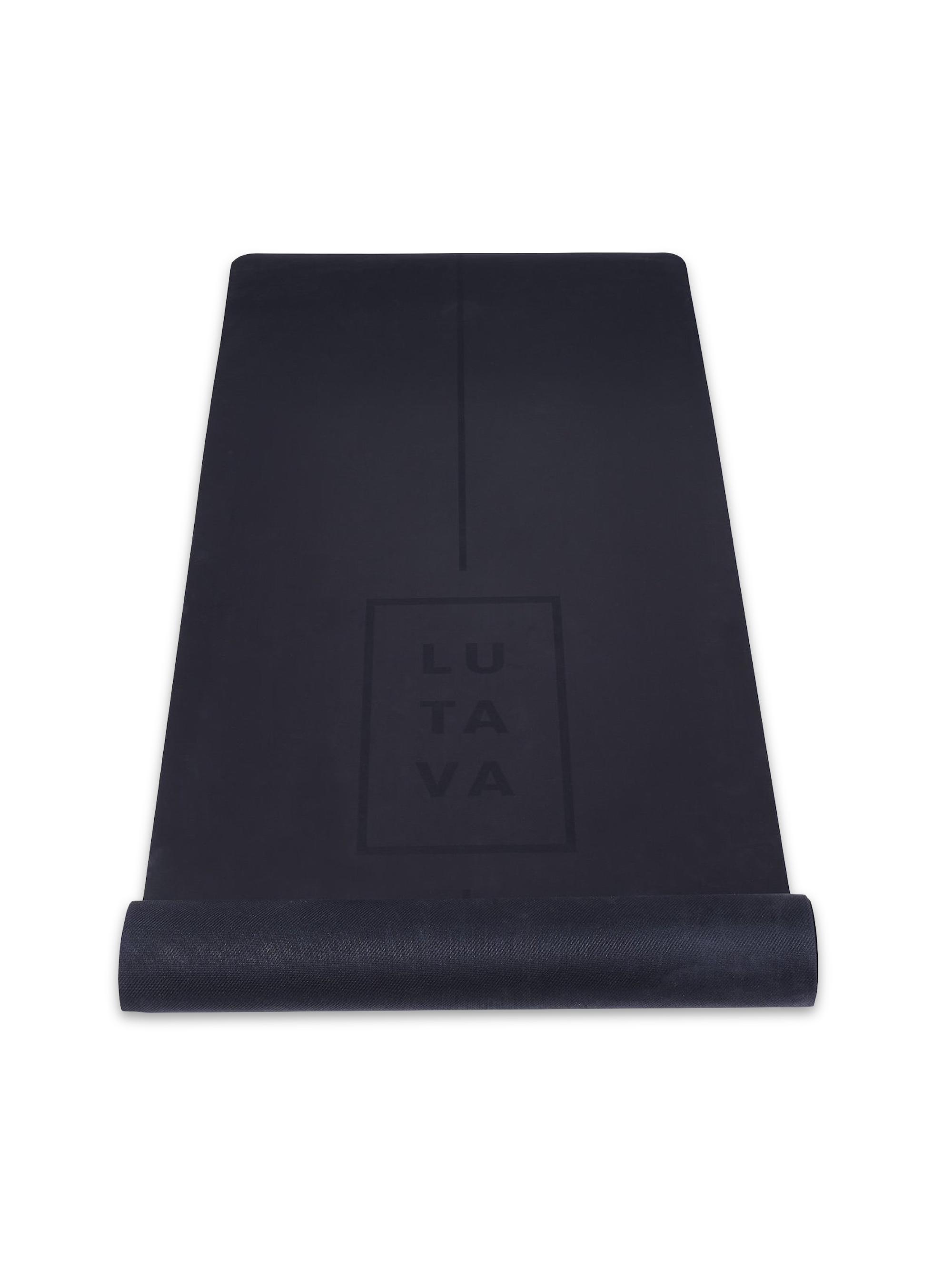 Lutava Align - Antimicrobial Pu Rubber Yoga Mat - Black