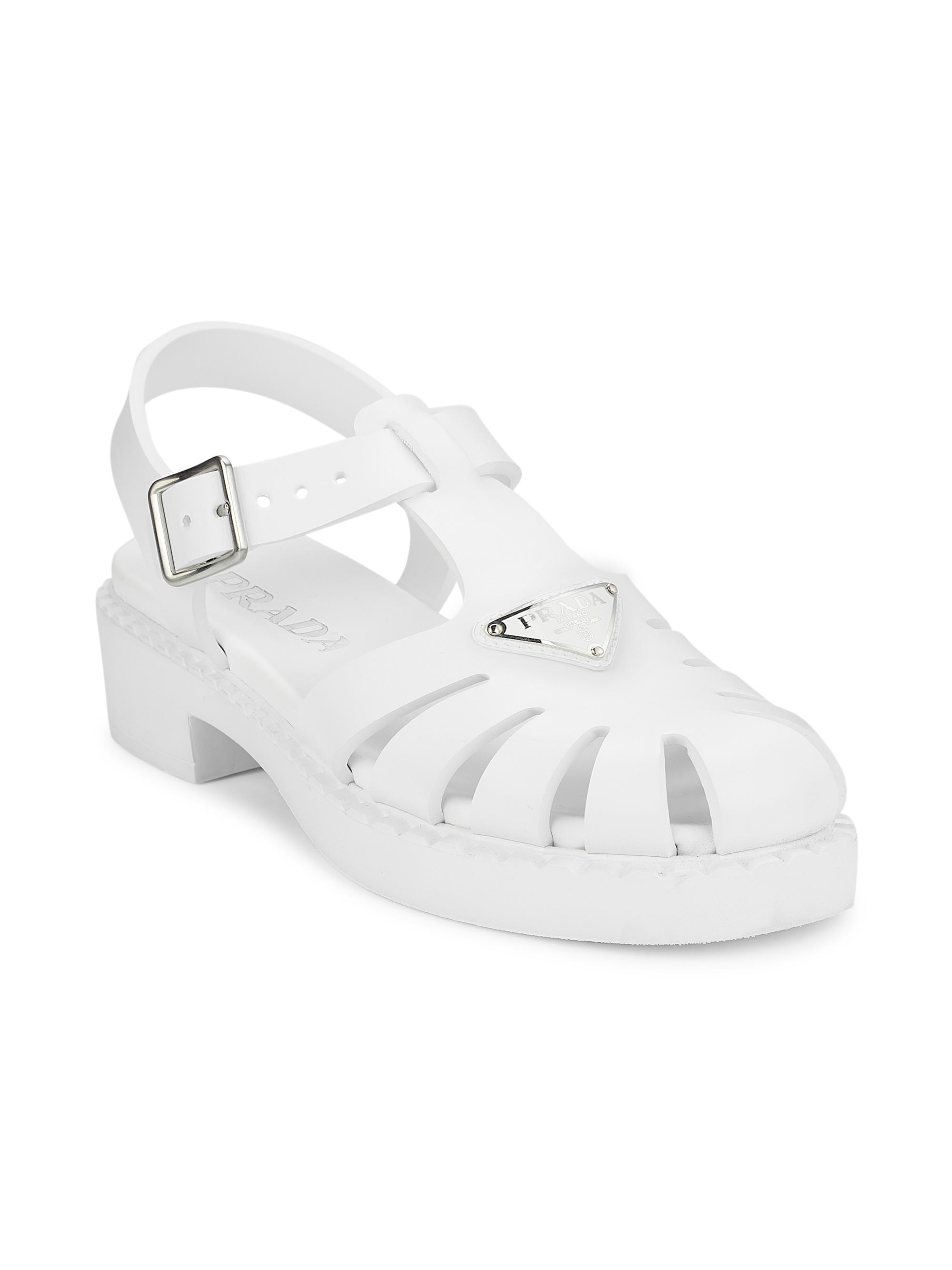 Prada Logo Fisherman Sandal