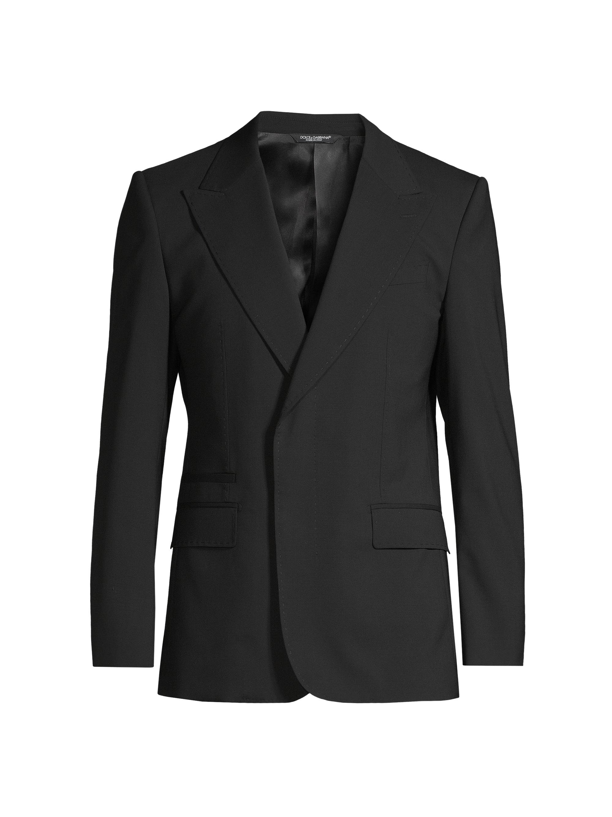 Dolce & Gabbana Men's Wool Peak-Lapel Blazer - Nero