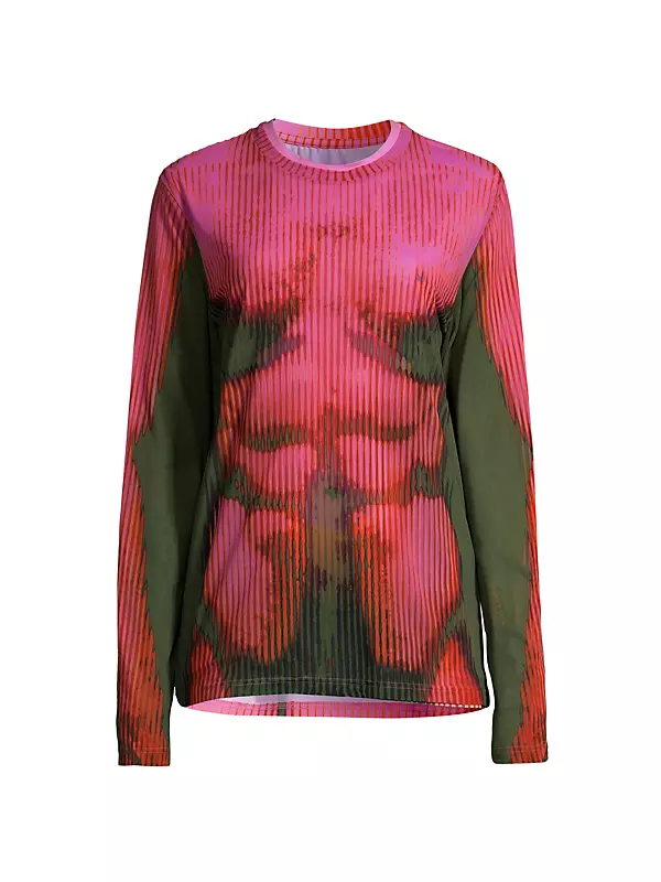 Y/Project x Jean Paul Gaultier Body Morph Mesh Long Sleeve T-Shirt