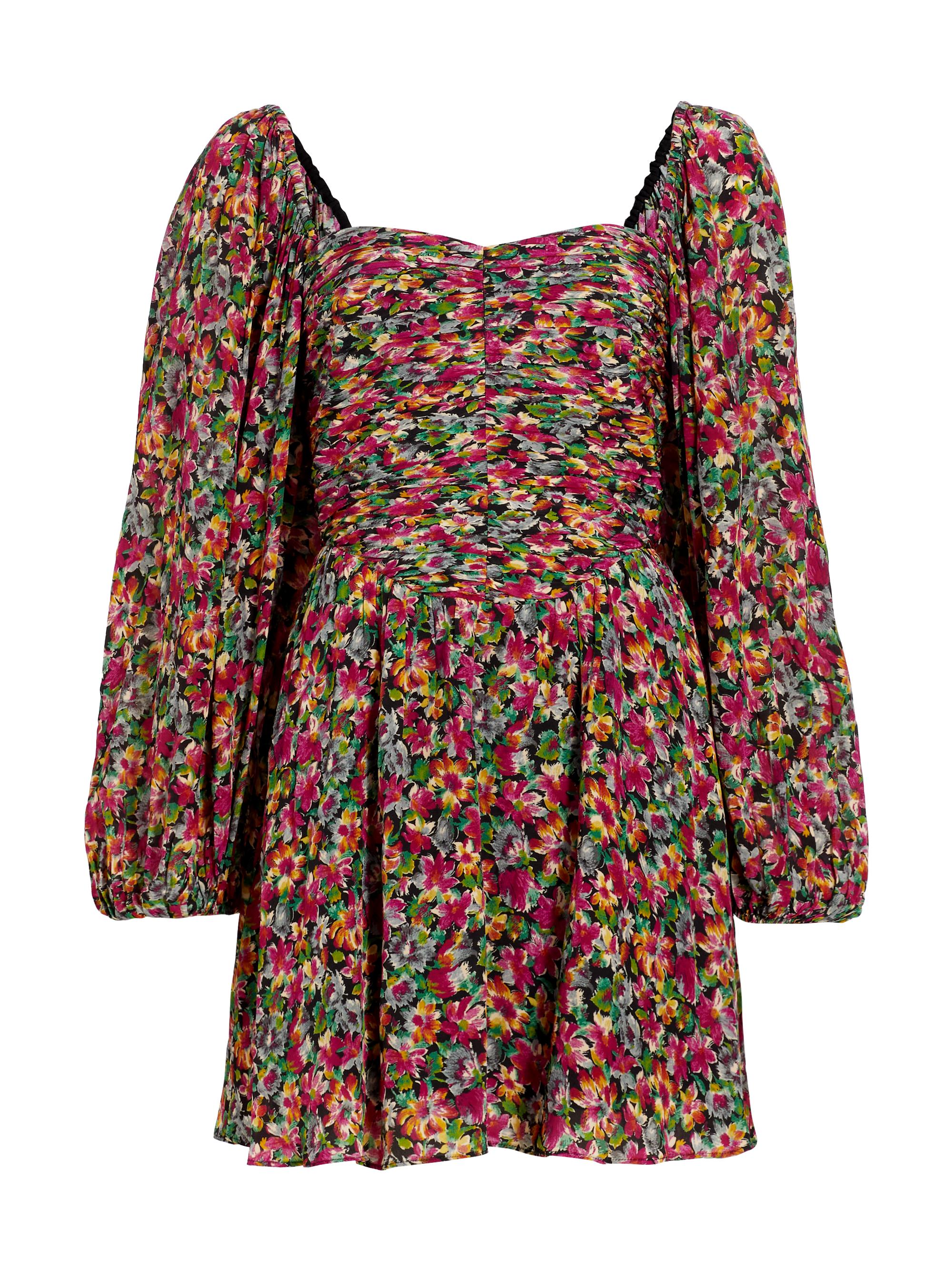 the westside Women's Vivan Puff-Sleeve Minidress - Noir