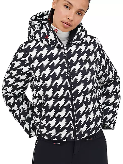 Shop Perfect Moment Polar Houndstooth Down Puffer Jacket | Saks