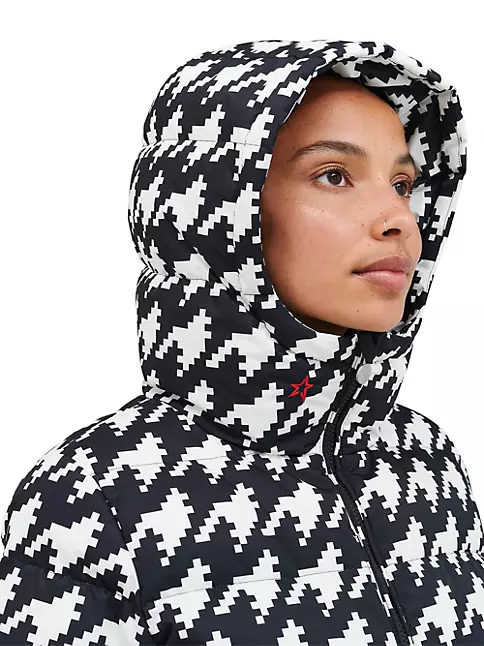 Shop Perfect Moment Polar Houndstooth Down Puffer Jacket | Saks