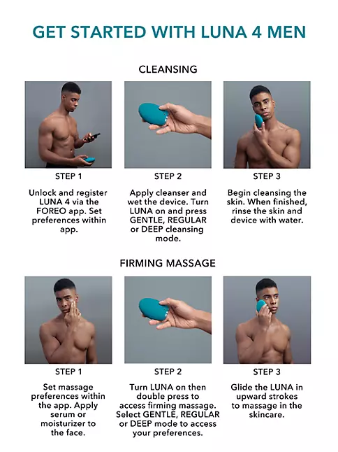 Shop Foreo Luna 4 Men Smart Facial Cleansing & Firming Massage For Skin &  Beard | Saks Fifth Avenue