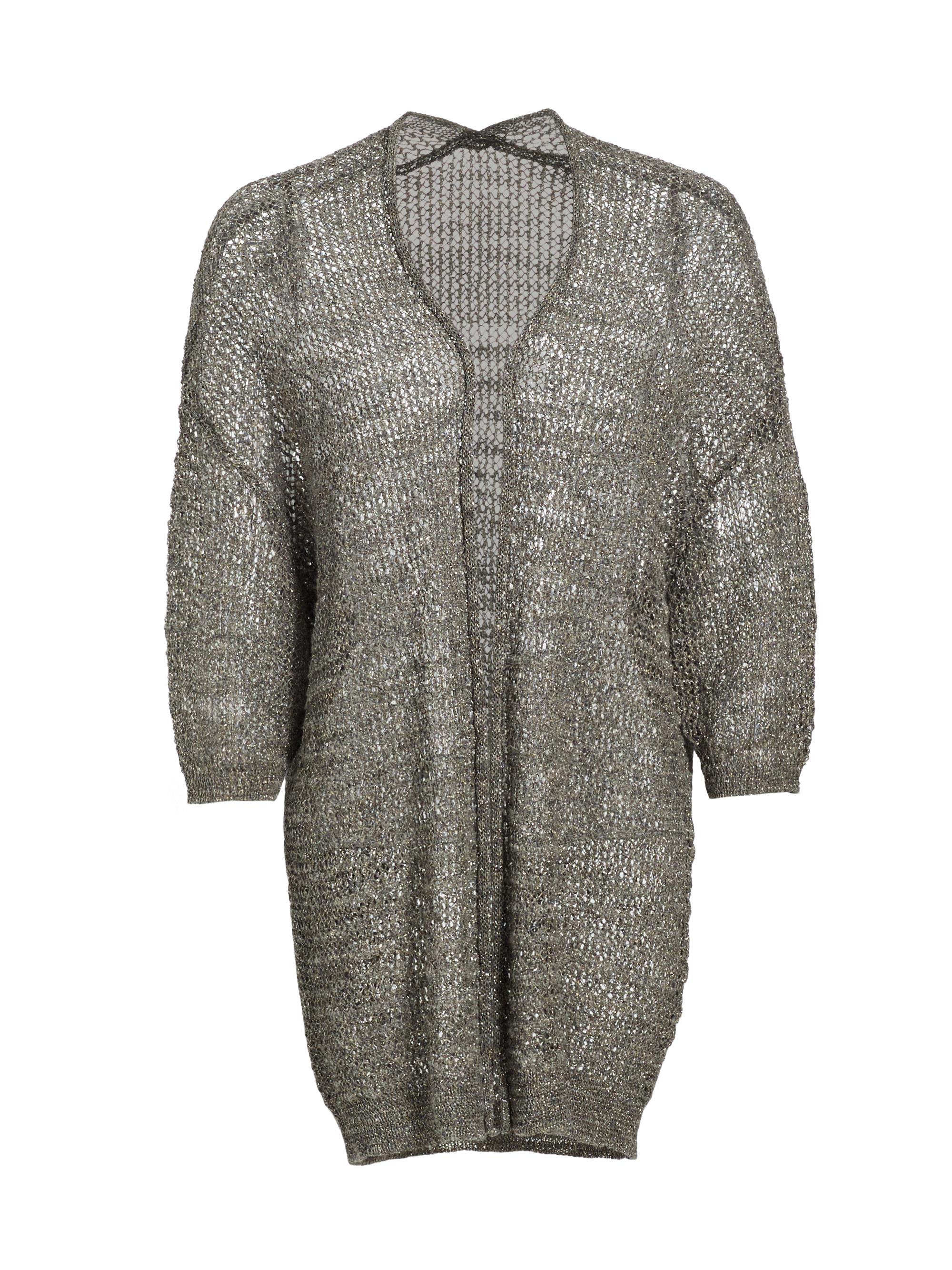 Saks Fifth Avenue Women's COLLECTION Sparkle Longline Cardigan - Titanium