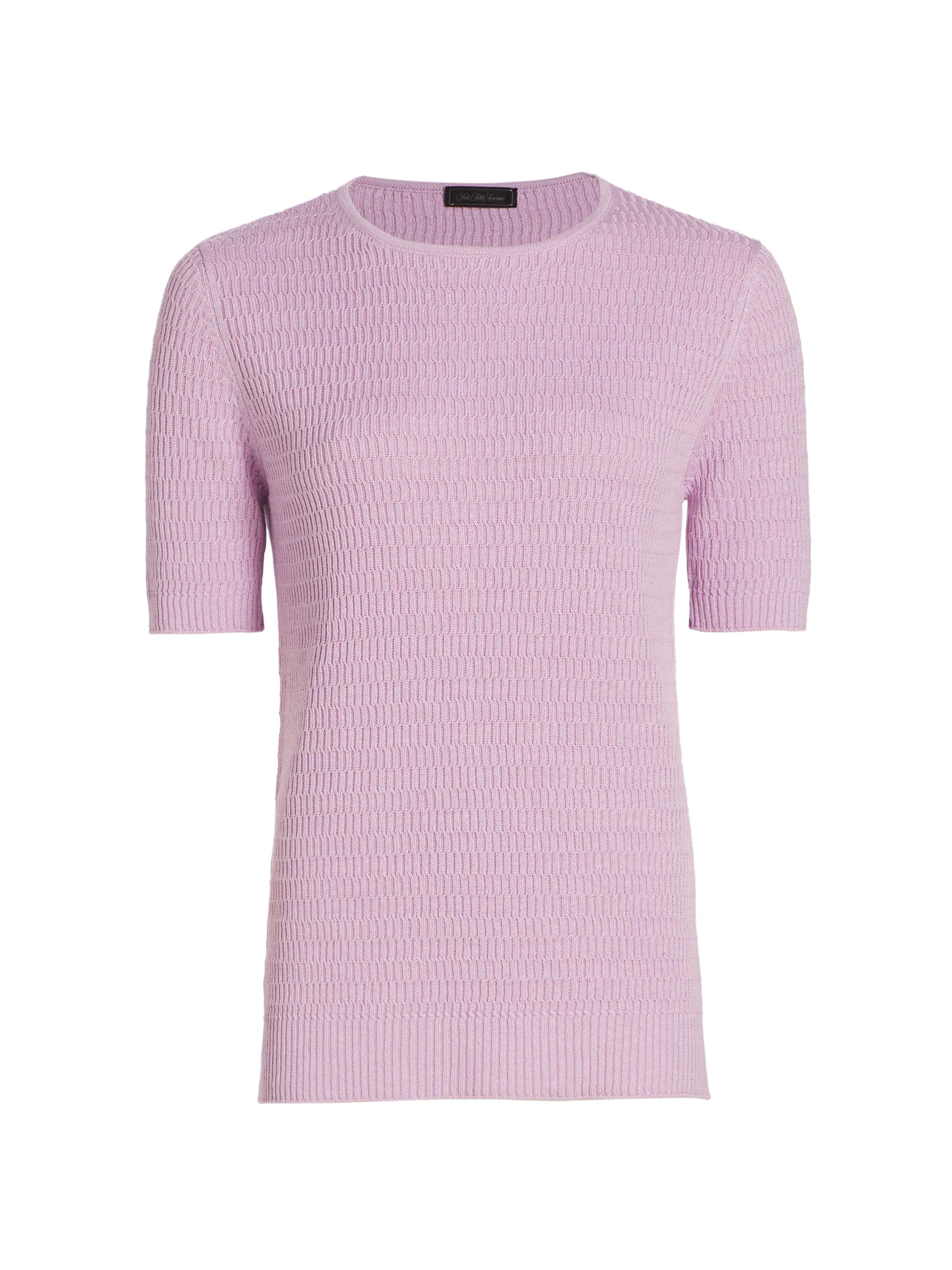 Saks Fifth Avenue Women's COLLECTION Wave Stitch Sweater - Purple