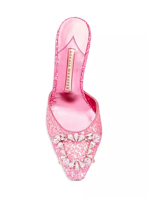 Sophia Webster Pink Slingback Shoes, Ballerina Flats, Size 9