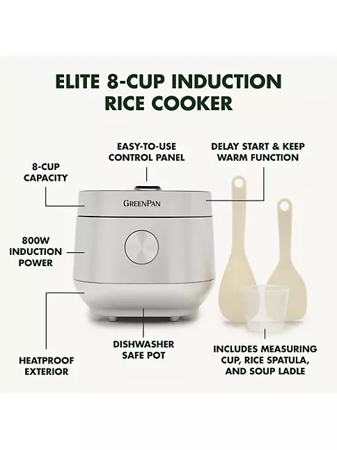 GreenPan 8-Cup Elite Induction Rice Cooker