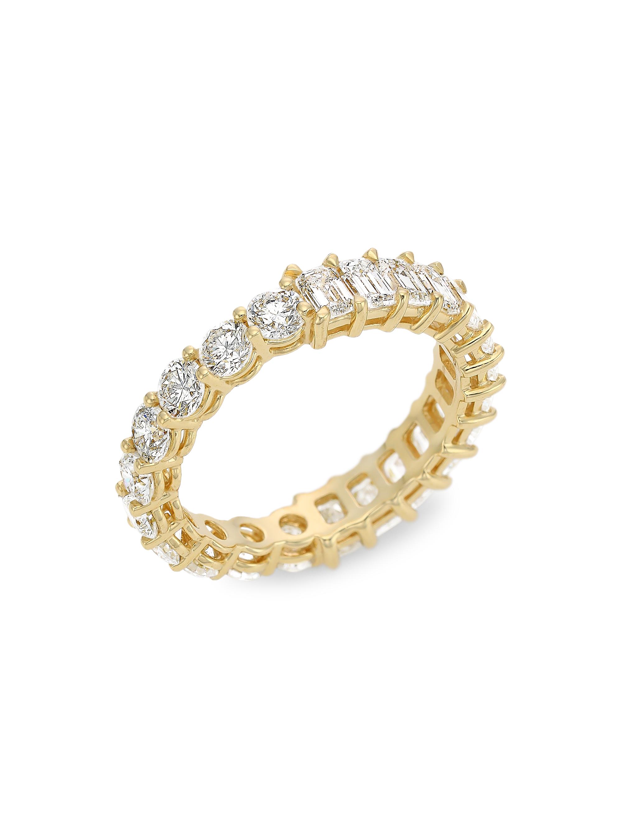 Stephanie Gottlieb Women's Undecided Eternity Band 14K Gold & Diamond Ring - Yellow Gold