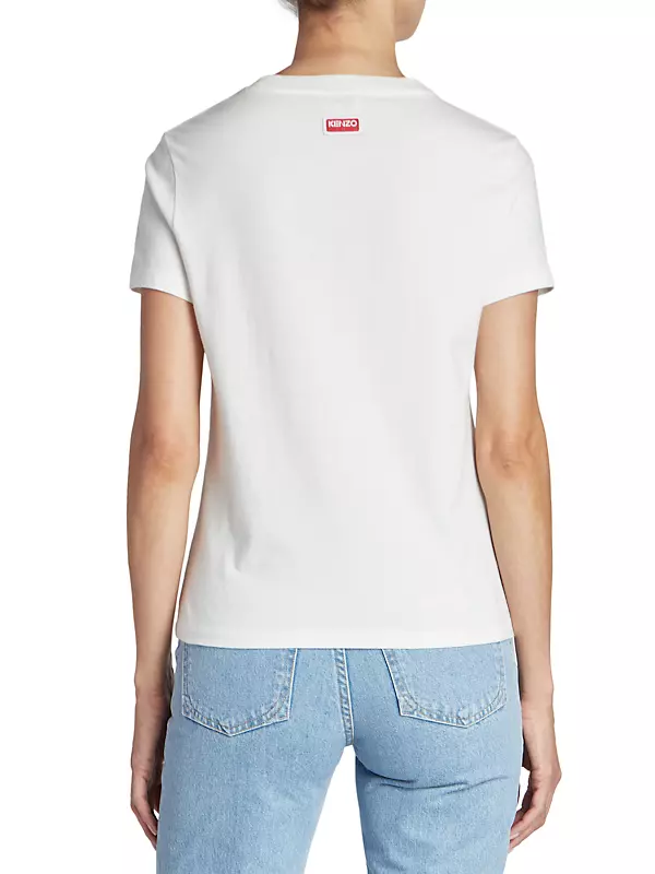 Kenzo Pixel Logo White T-Shirt