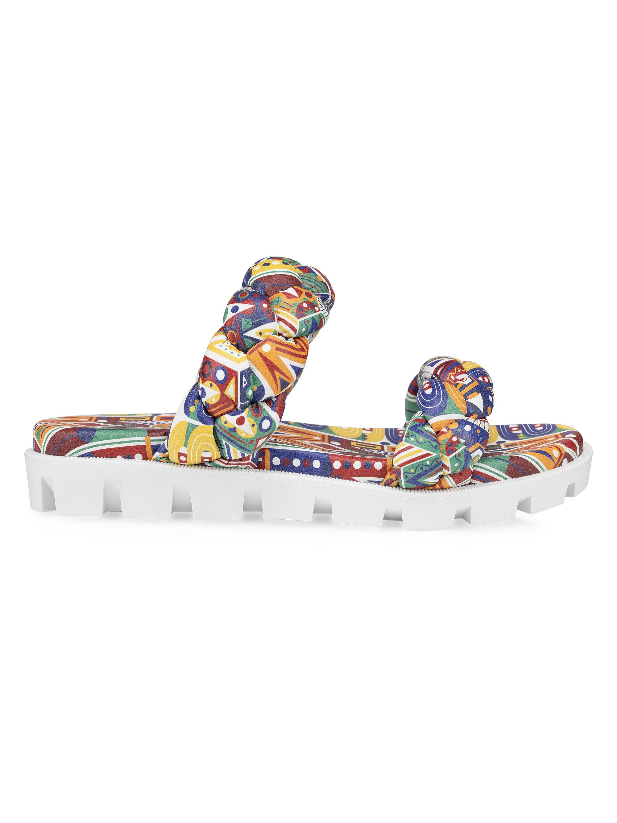 Christian Louboutin Women's  x Idris Elba Just Brio Braid Sandals - Multicolored