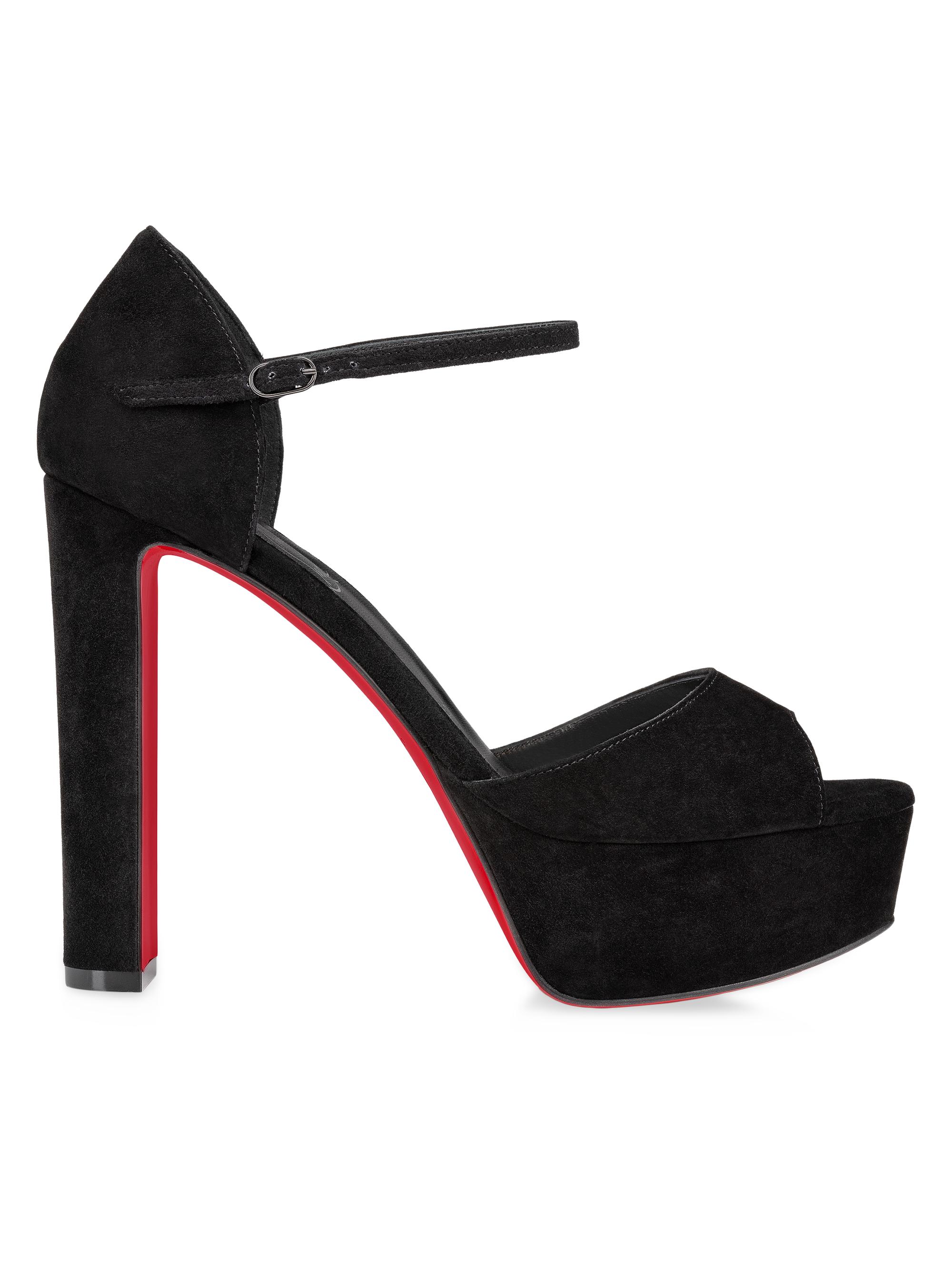 Christian Louboutin Cora 100MM Leather Sandals | Saks Fifth Avenue