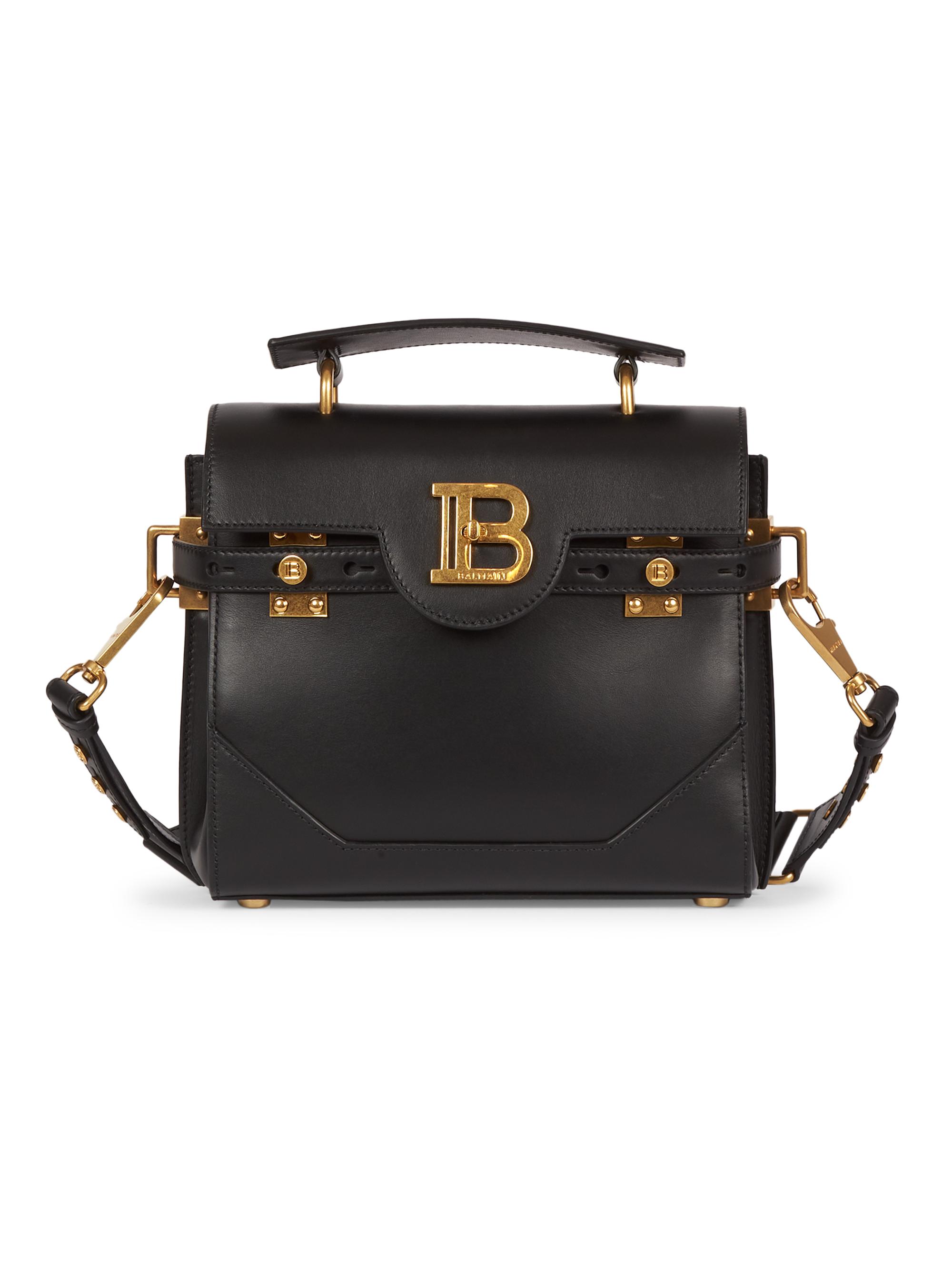 Balmain Women's B-Buzz 23 Leather Top Handle Bag - Noir