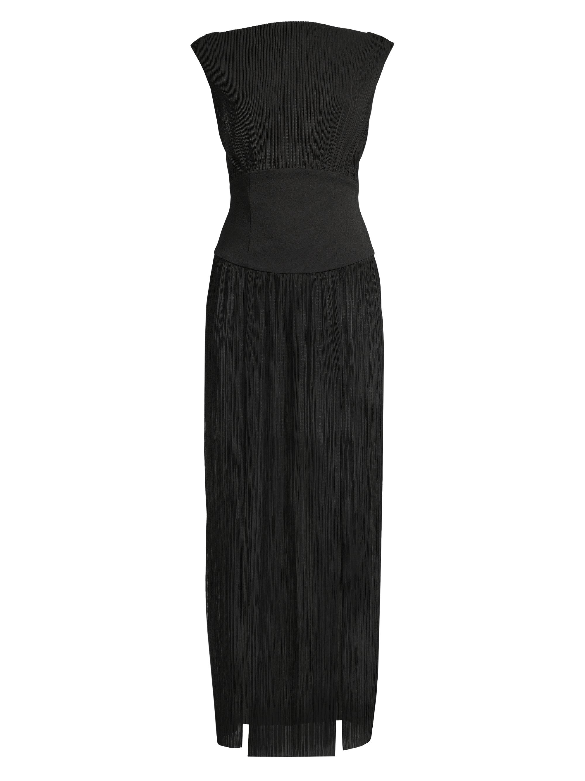 Bec & Bridge Women's Carmen Pleated Twisted-Back Dress - Black