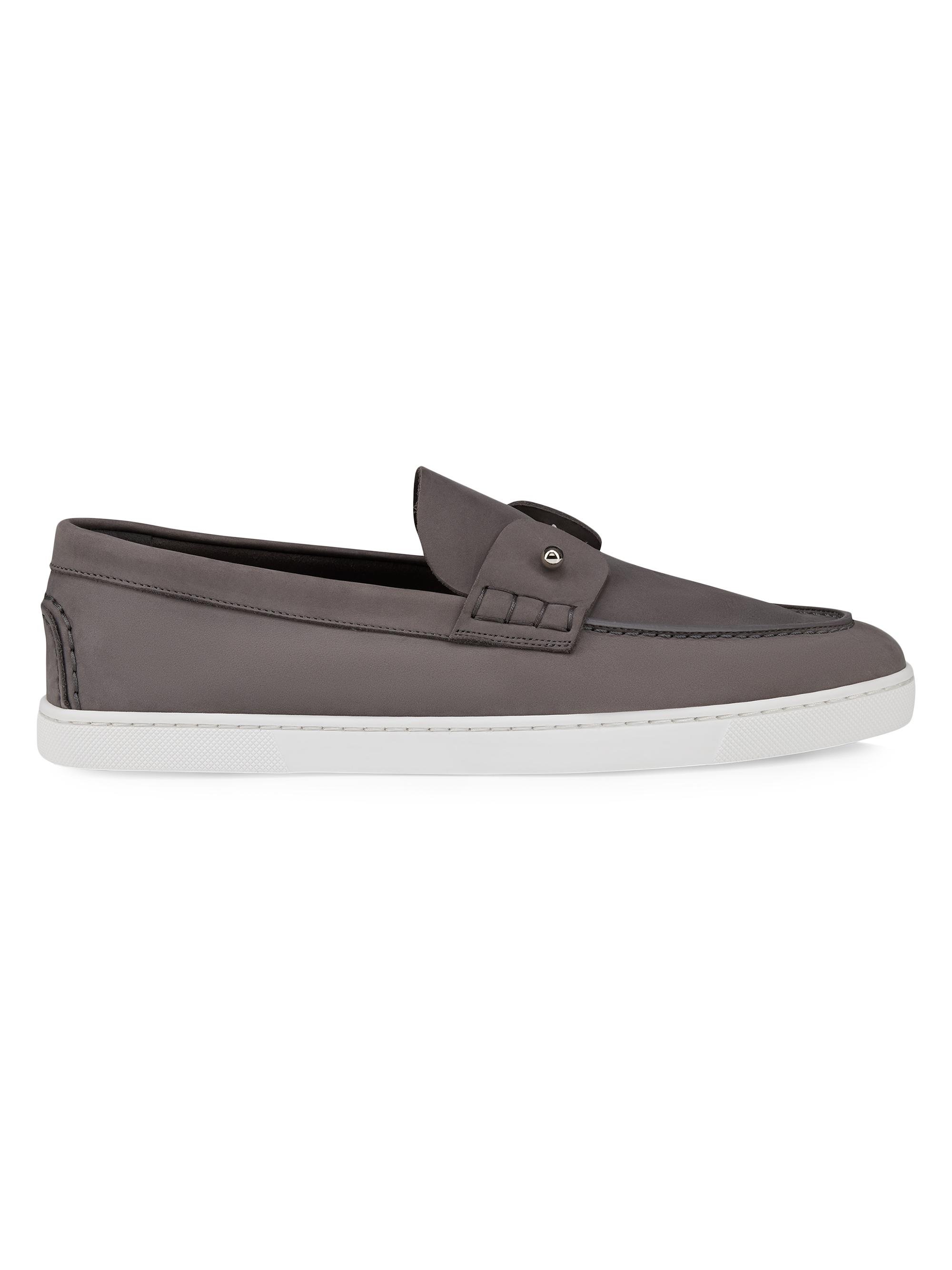 Christian Louboutin Men's Chambeli Boat Shoes - Smoky