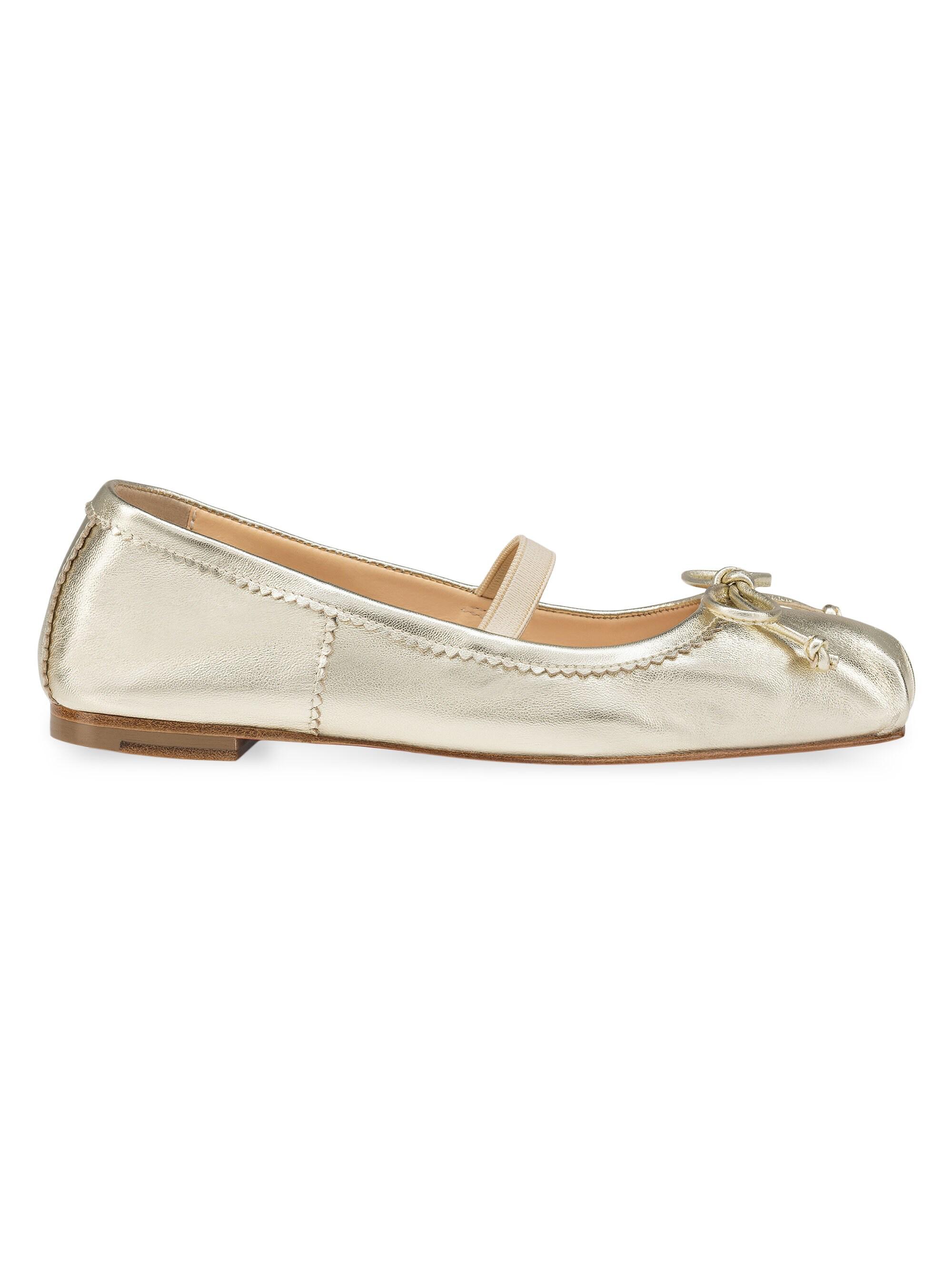 Christian Louboutin Little Girl's & Girl's Baballet - Platine 11.5 (Child) | Thumbnail 6