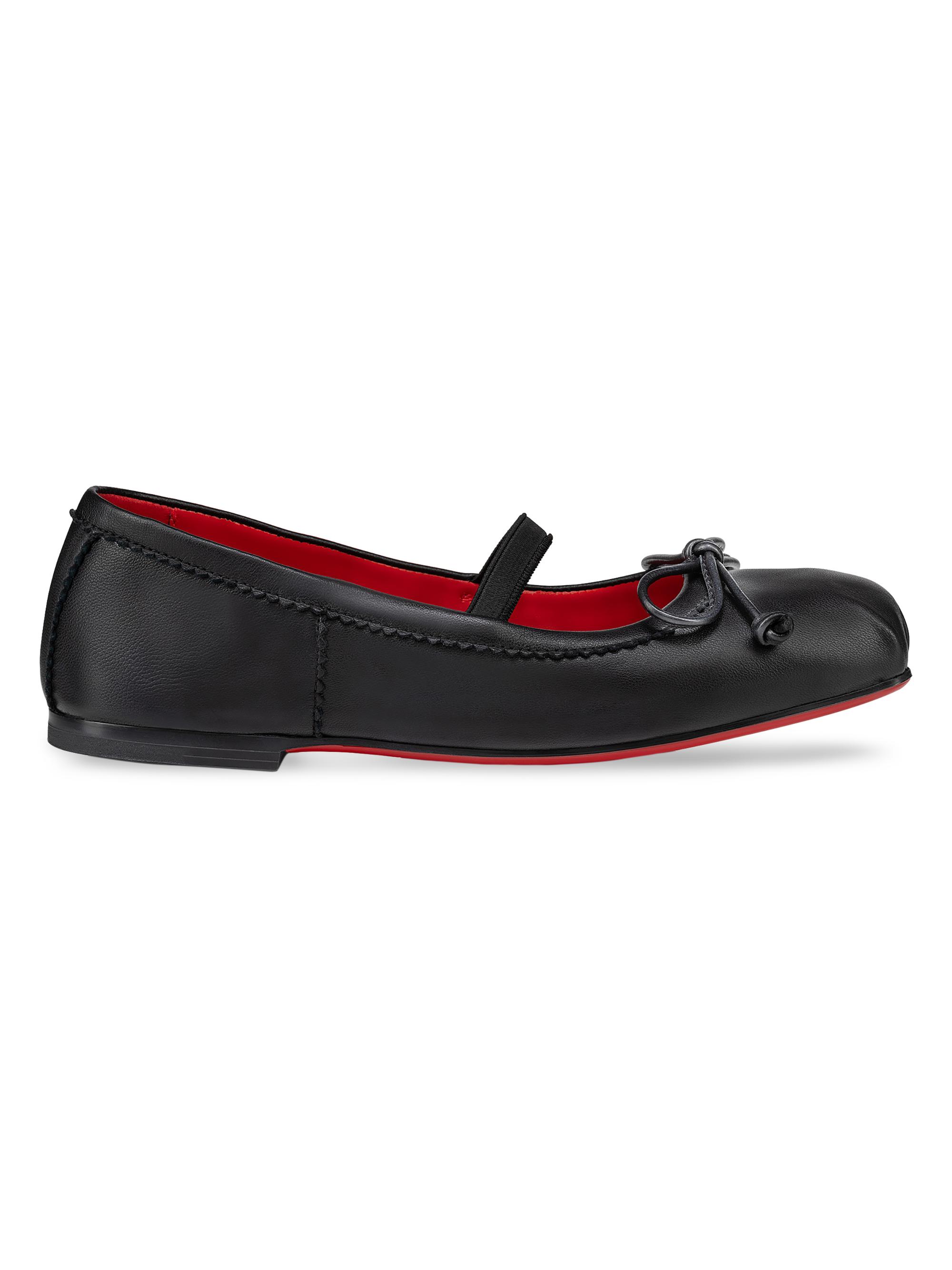 Christian Louboutin Little Girl's & Girl's Baballet - Black 2.5 (Child)