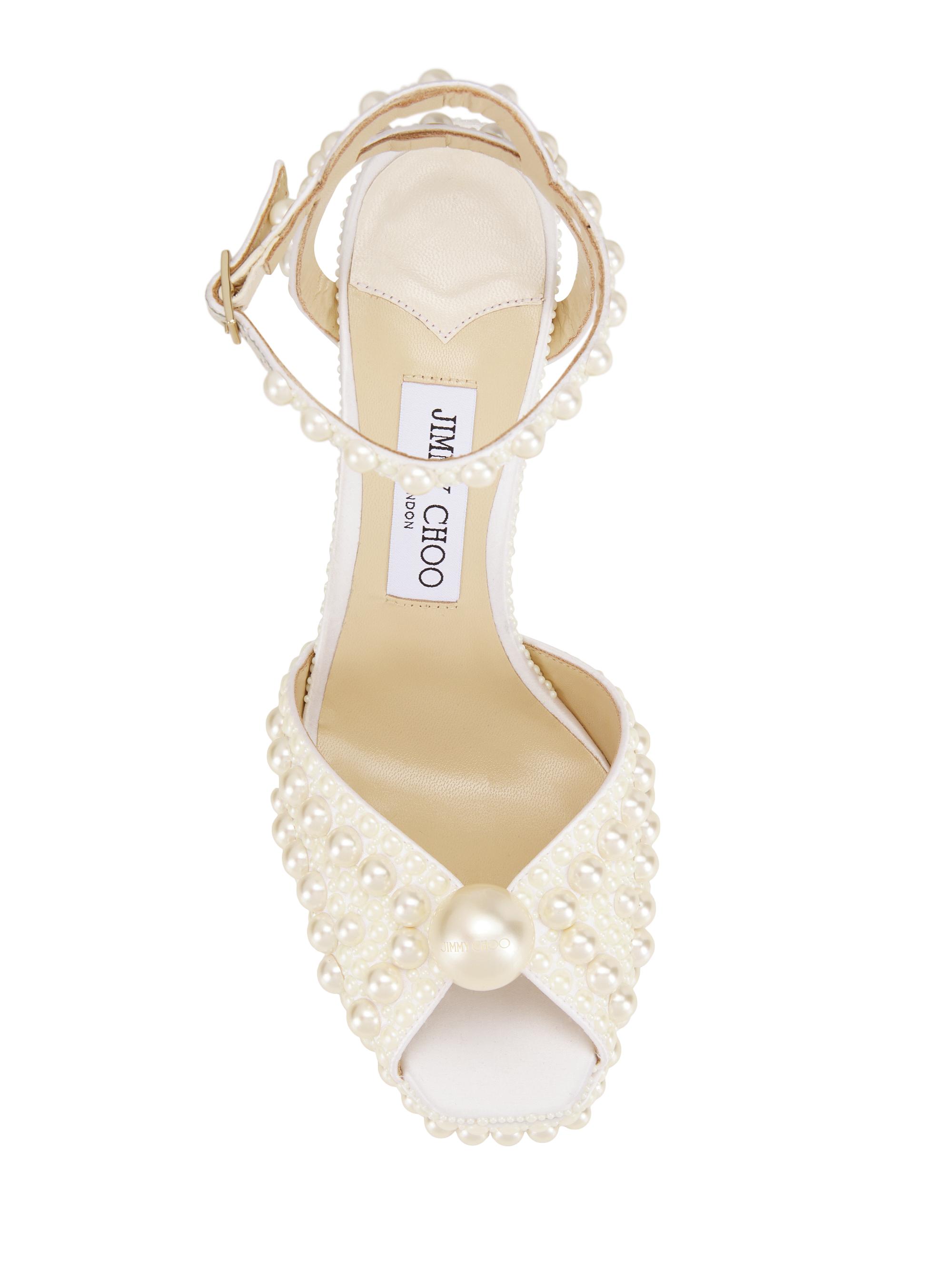 【新品・未使用】JIMMY CHOO 靴べら Jimmy Choo Sacaria 120MM Embellished Platform Sandals | Saks Fifth