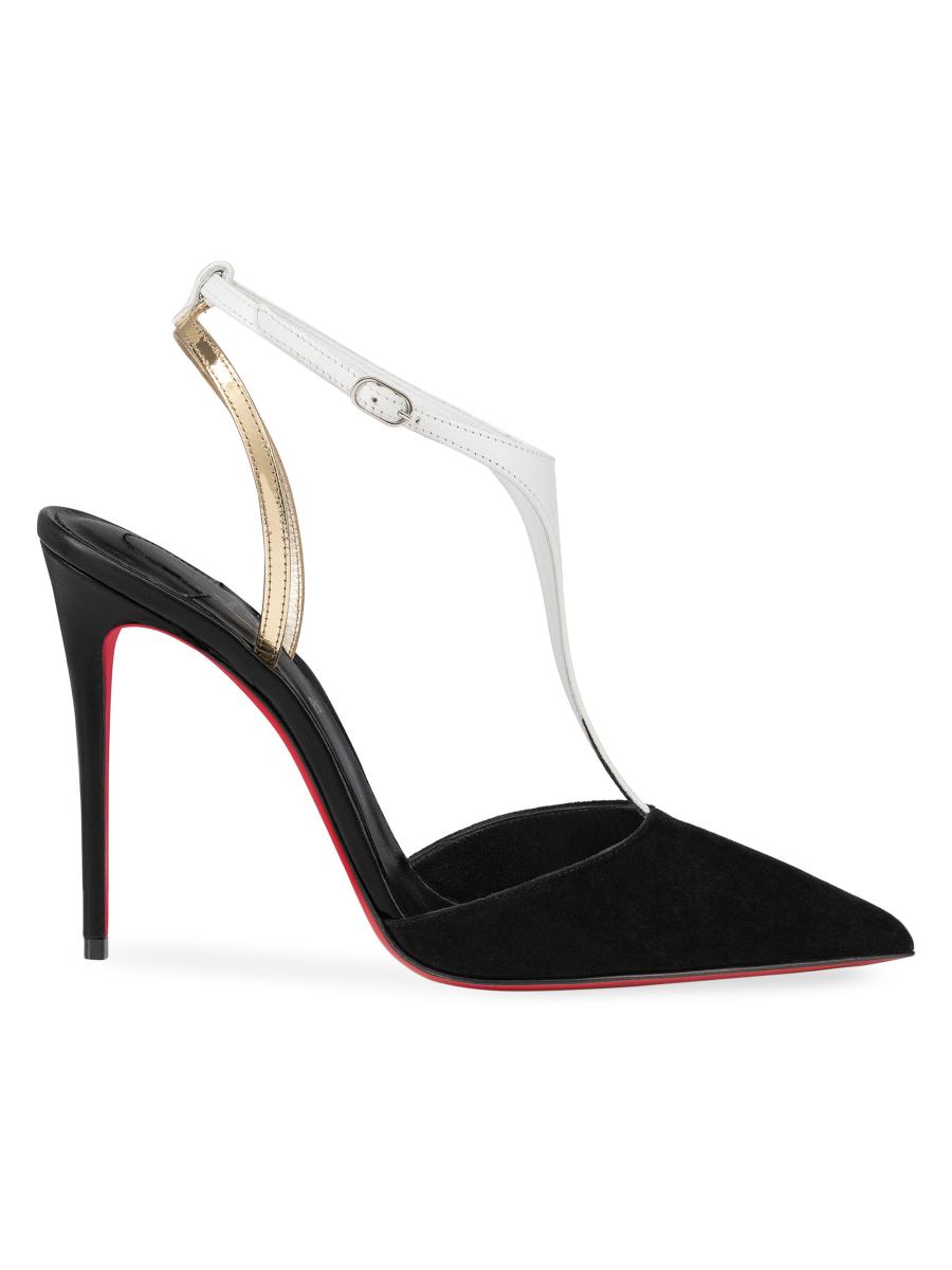 Christian Louboutin Athina 100MM Leather Pumps | Saks Fifth
