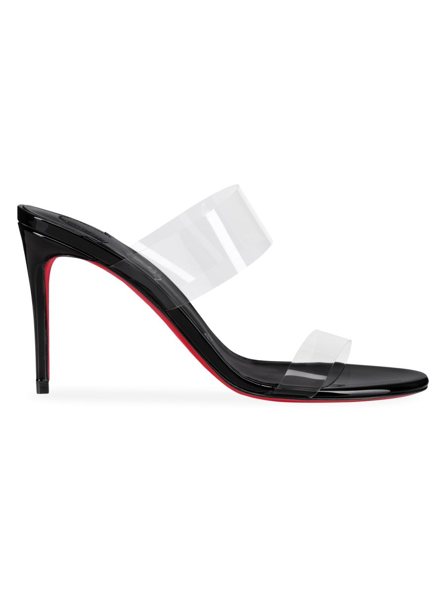 Christian Louboutin Just Nothing 85MM Patent Leather Mules