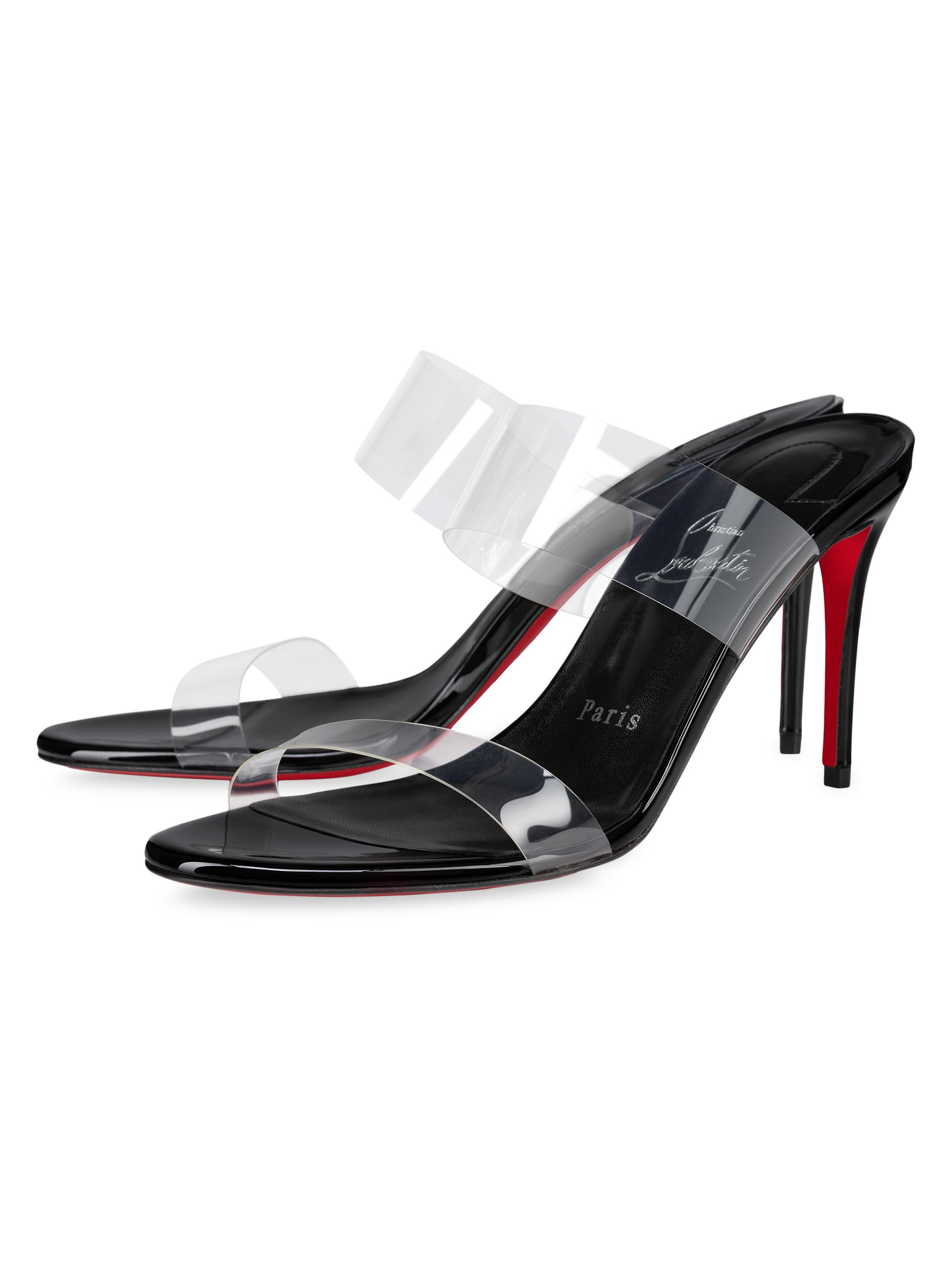 Christian Louboutin Just Nothing 85MM Patent Leather Mules | Saks