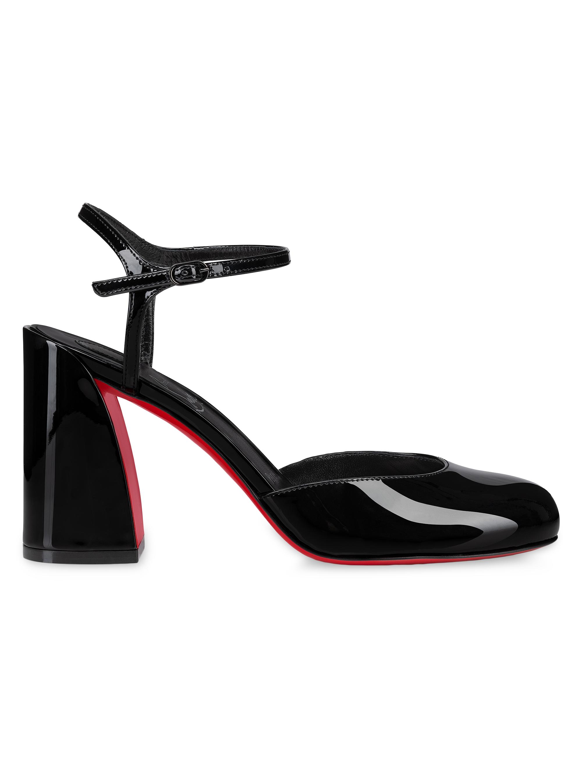 Christian Louboutin Miss Jane 85MM Leather Sandals | Saks Fifth Avenue