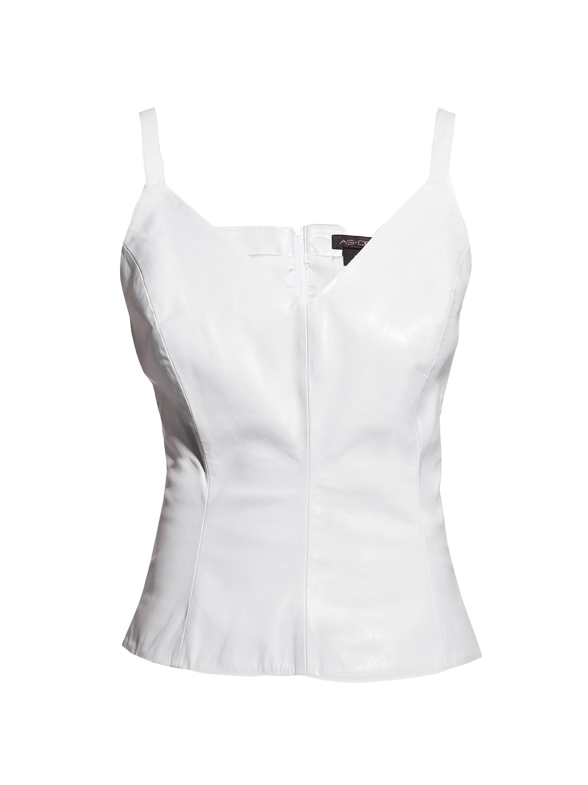 AS by DF Women's Reagan Recycled Leather Tank Top - White