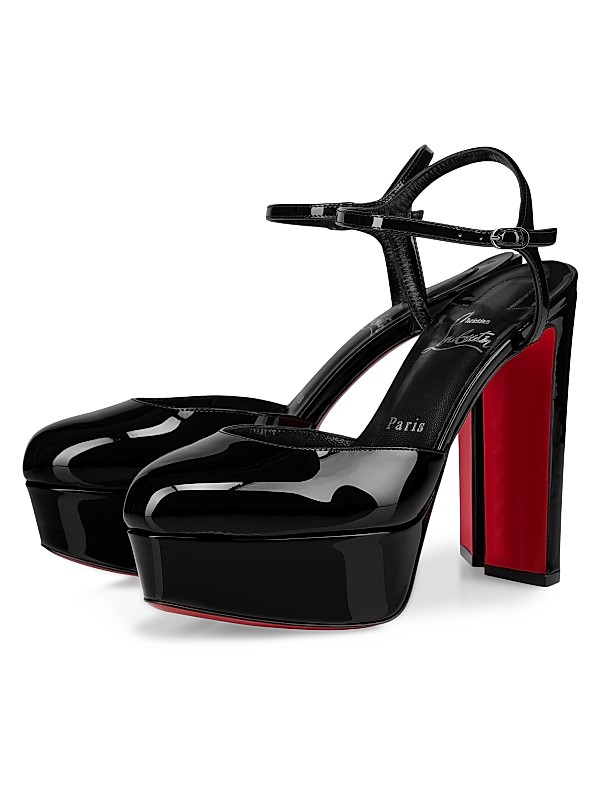 Shop Christian Louboutin Loo Patent Leather 130MM Pumps Shop Christian Louboutin Loo Patent Leather 130MM Pumps