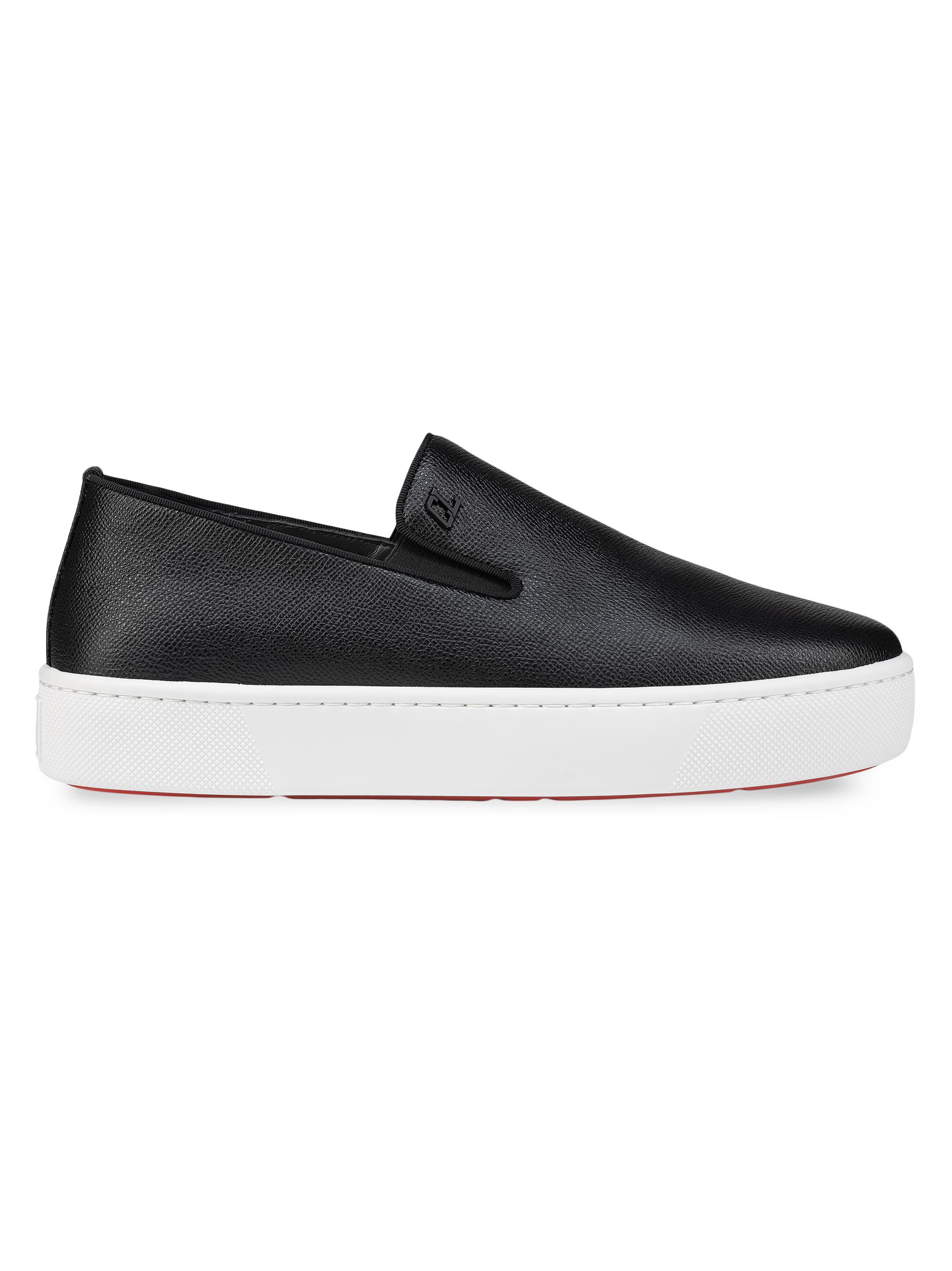 Christian Louboutin Men's Boatissimo Low Top Sneakers - Black