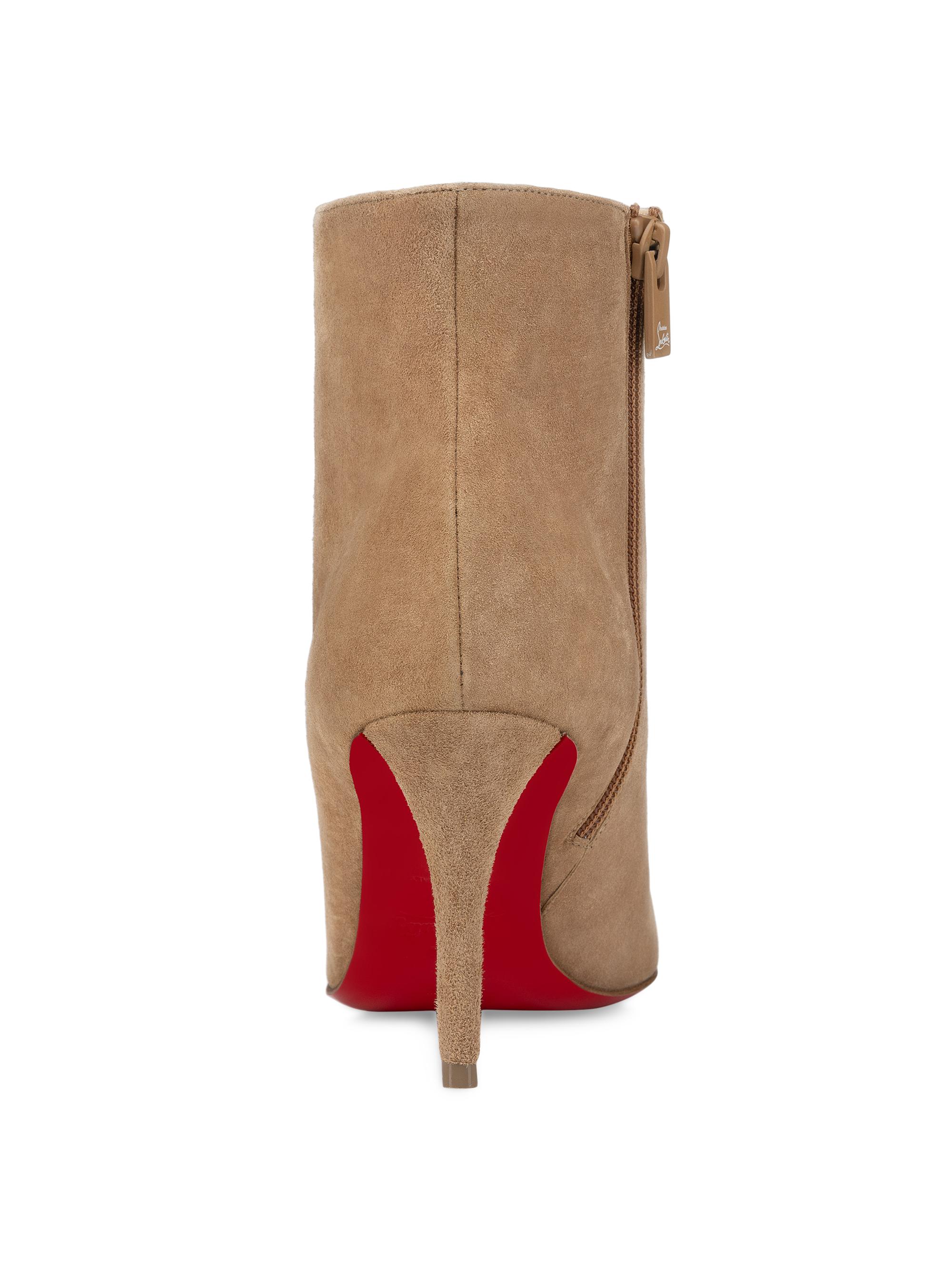 Christian Louboutin スタッズハイヒール　ブーツ　スエード ChristianLouboutinクリスチャンルブタンスエードブーティブーツ