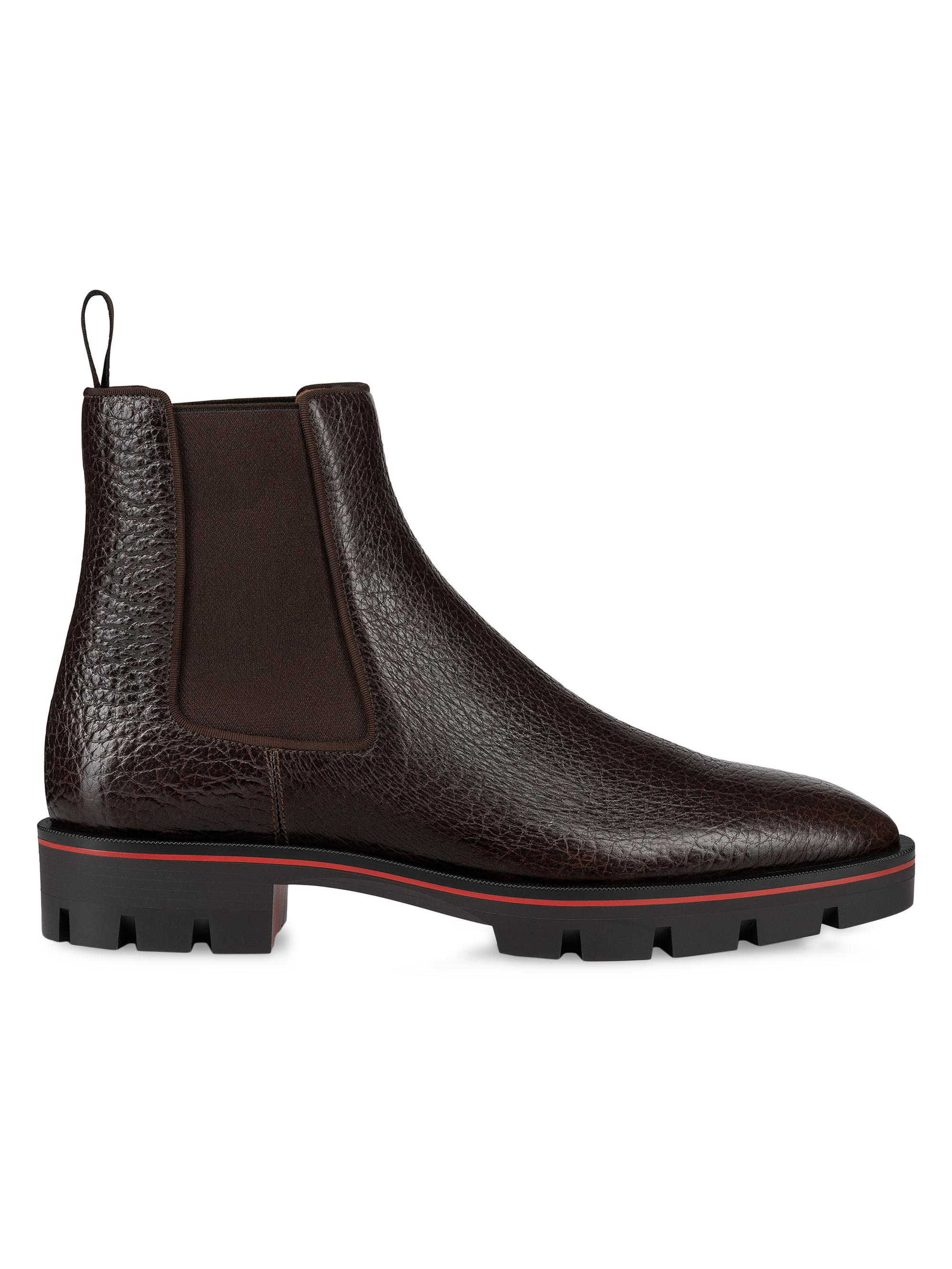 Christian Louboutin Men's Alpinosol Chelsea Boots - Brown