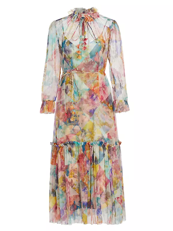 Vintage Monogram Silk Midi Dress - Women - Ready-to-Wear