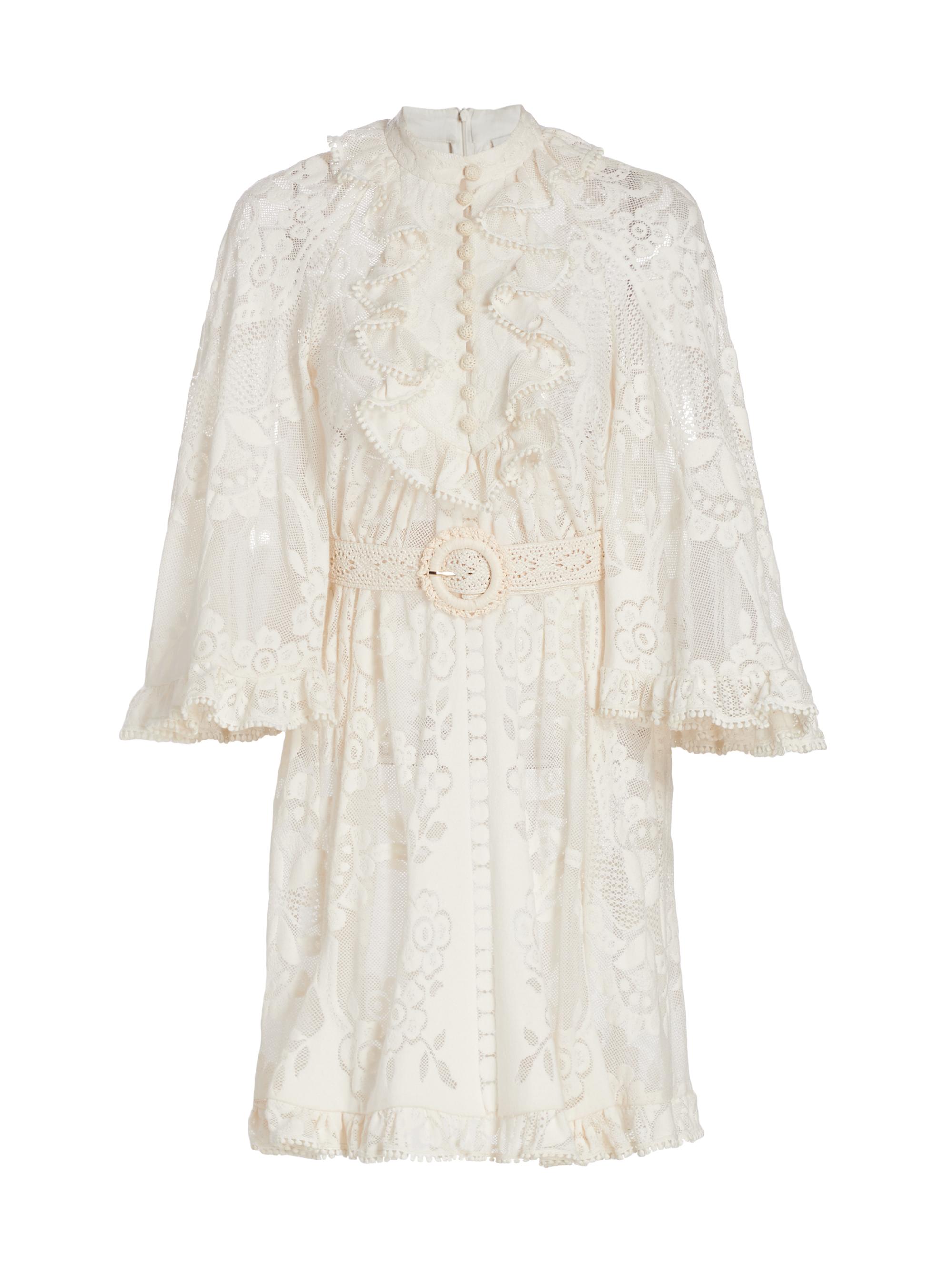chinese dress ladies ZIMMERMANN Tiggy Lace Mini Tunic main image 0