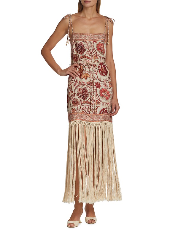 Shop Zimmermann Vitali Fringe Maxi-Dress | Saks Fifth Avenue Shop Zimmermann Vitali Fringe Maxi-Dress | Saks Fifth Avenue