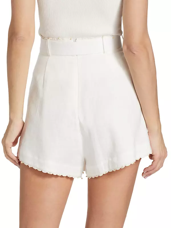 Tiggy Belted Linen Shorts