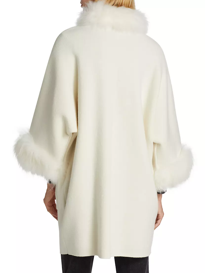 Shop Maximilian Cashmere Fur-Trimmed Coat Fifth | Saks Avenue