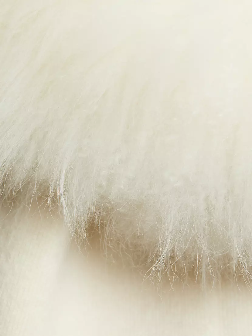 Shop Maximilian Cashmere Fur-Trimmed Coat | Saks Fifth Avenue