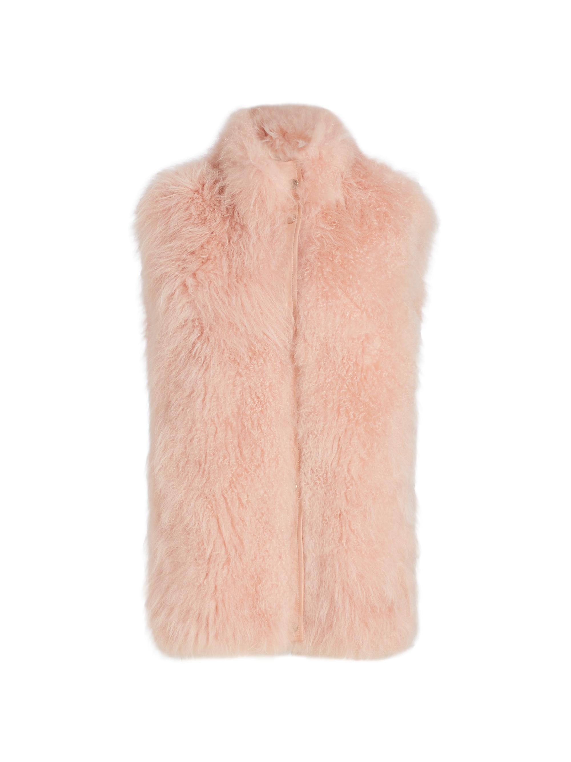 Maximilian Women's Cashmere Goat Hair Vest - Dusty Pink