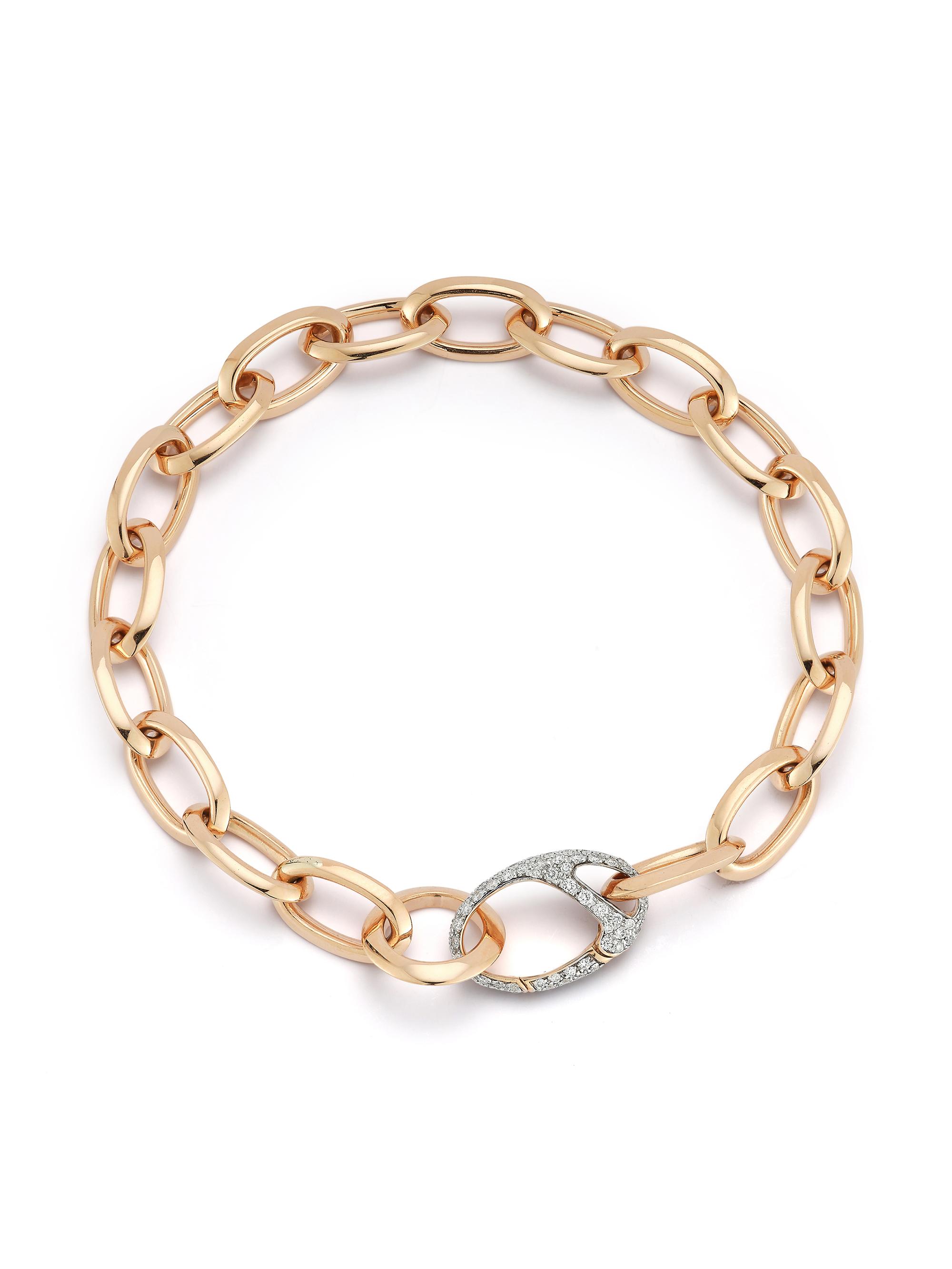Walters Faith Women's Garnett 18K Rose Gold & Diamond Link Bracelet - Rose Gold