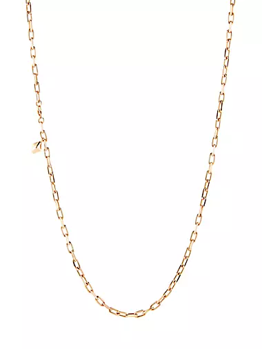Saxon 18K Rose Gold Chain Link Necklace