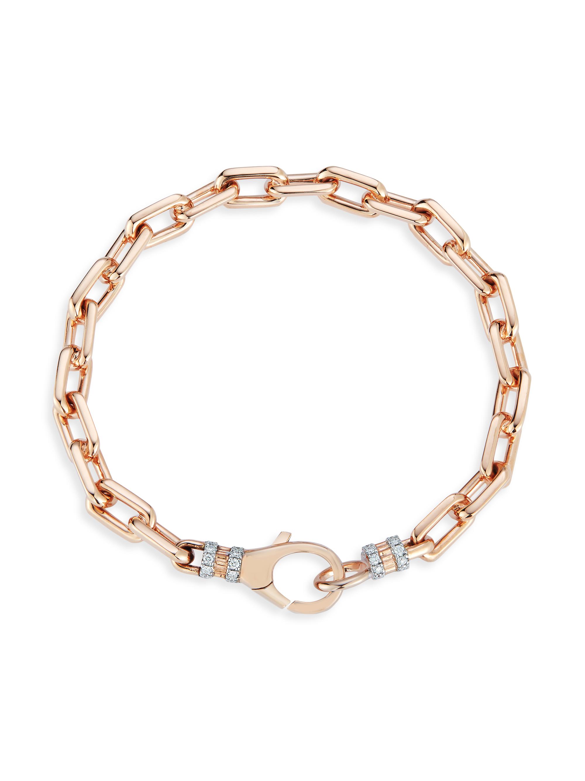 Walters Faith Women's Clive 18K Rose Gold & Diamond Chain Bracelet - Rose Gold