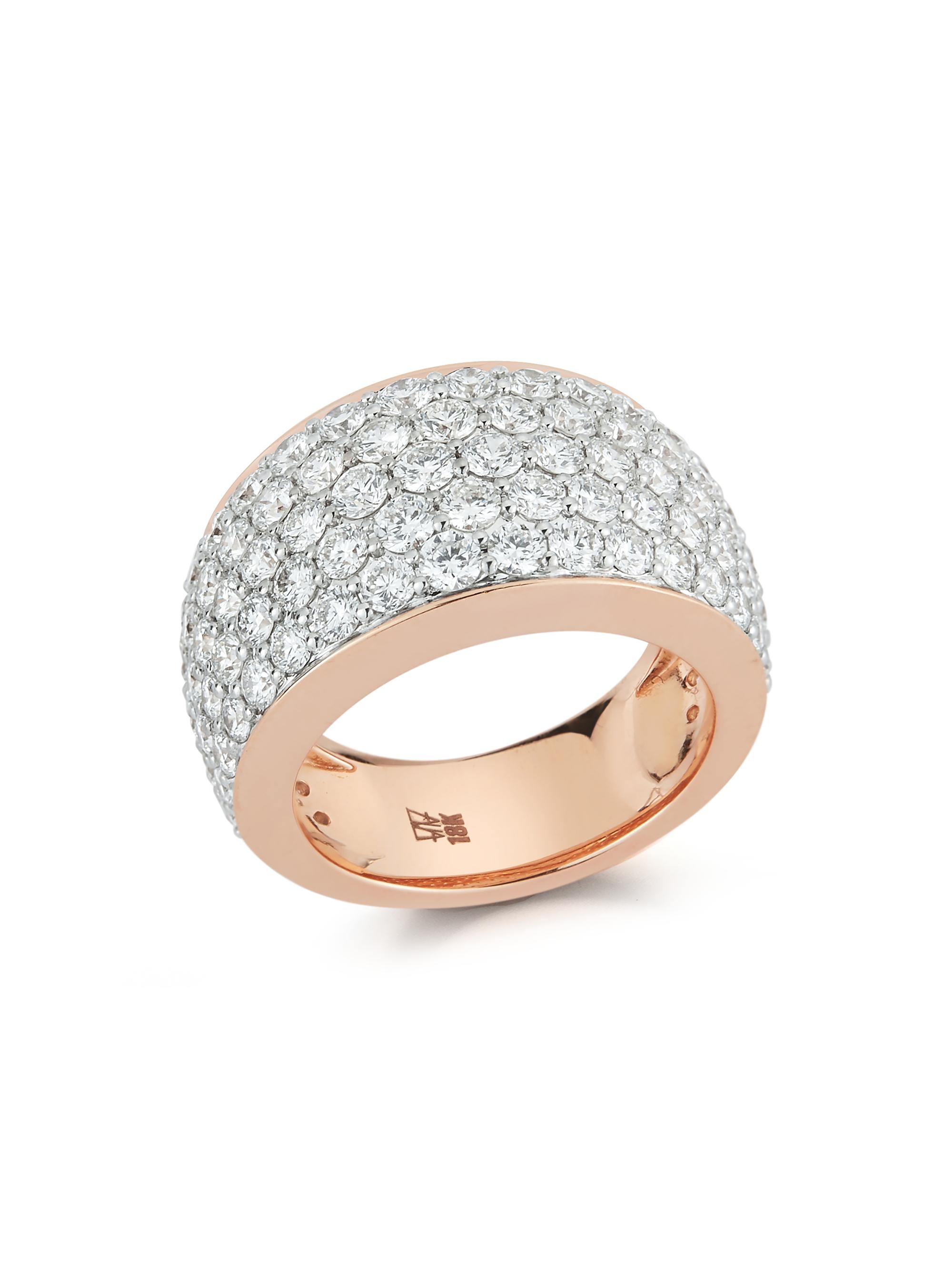 Walters Faith Women's Lytton 18K Rose Gold & 3.8 TCW Diamond Bombe Ring - Rose Gold