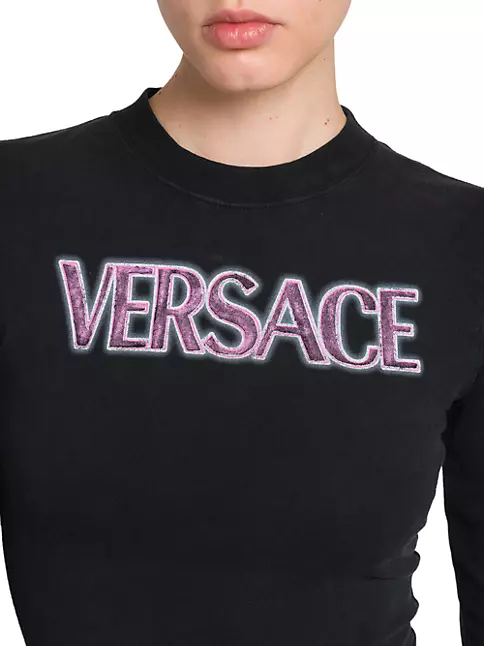 Versace 90s Medusa Big Logo Longsleeve Jersey
