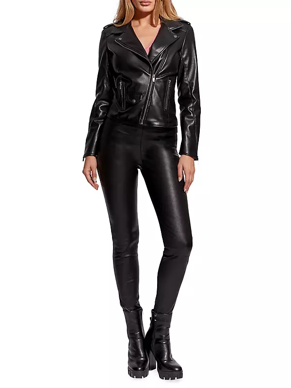 Shop AS by DF Cult Recycled Leather Jacket | Saks Fifth Avenue